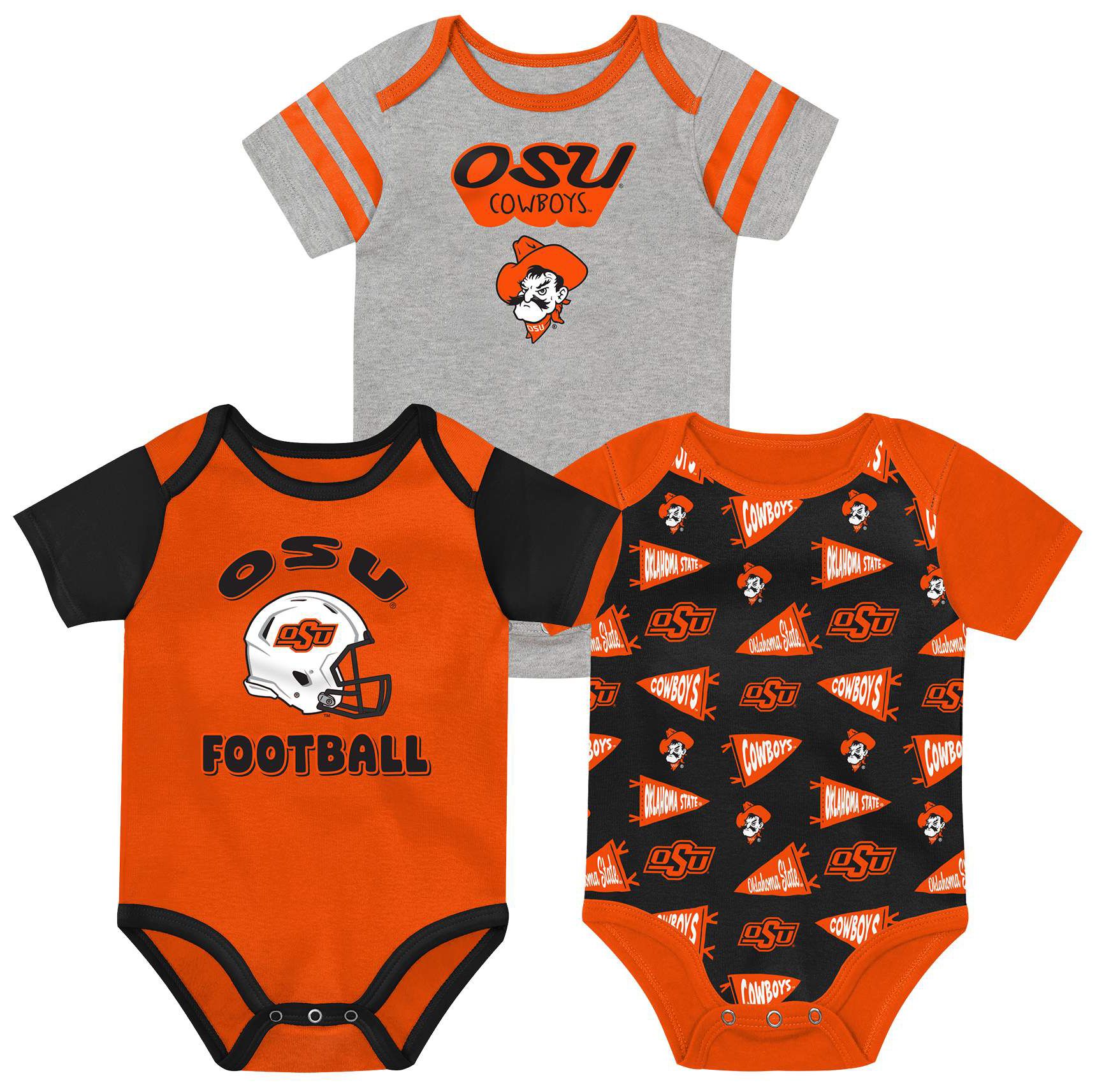 NCAA Infant Oklahoma State Cowboys Red Star Player Set