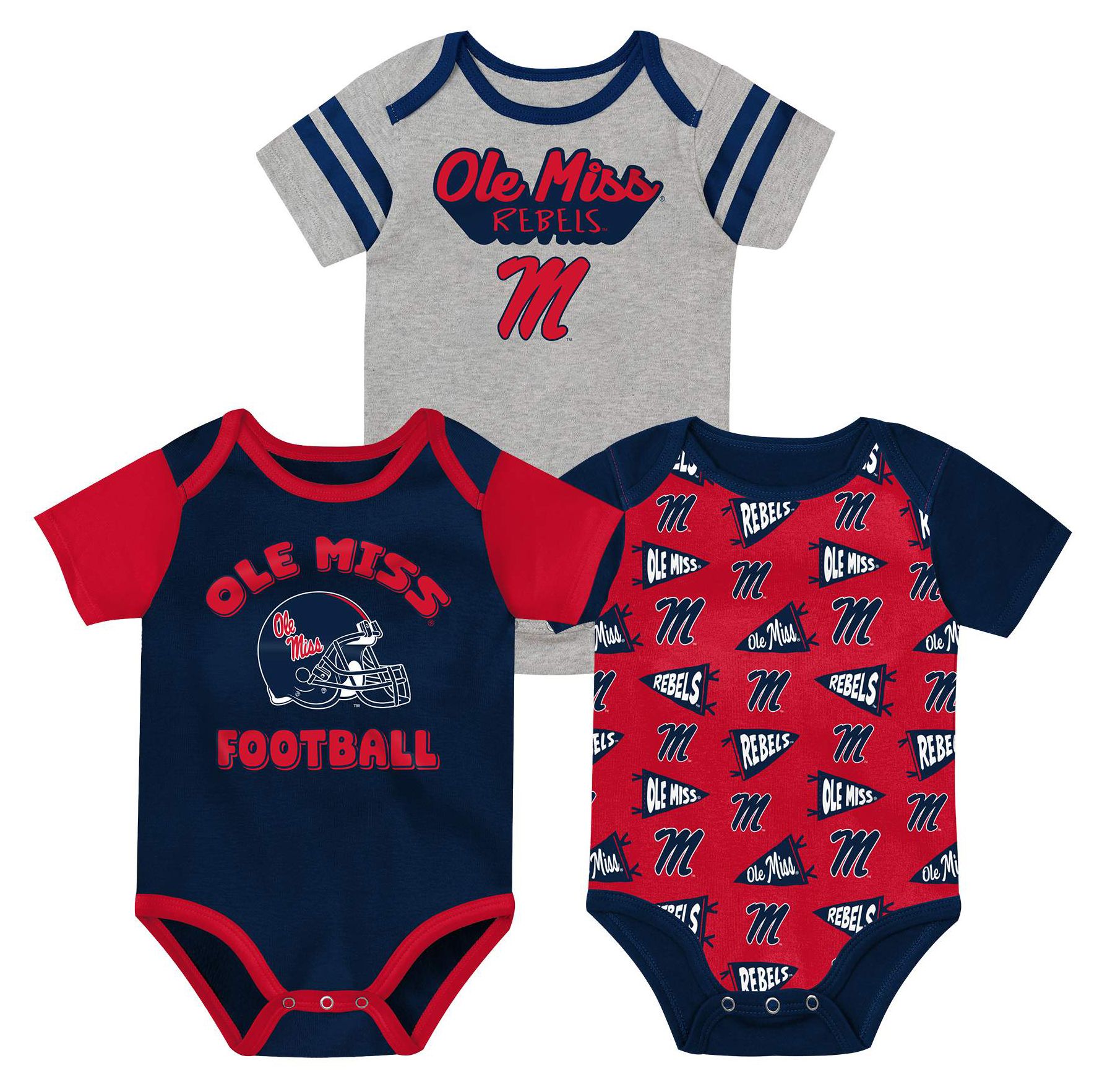 Outerstuff Infant Ole Miss Rebels Navy Star Player Set