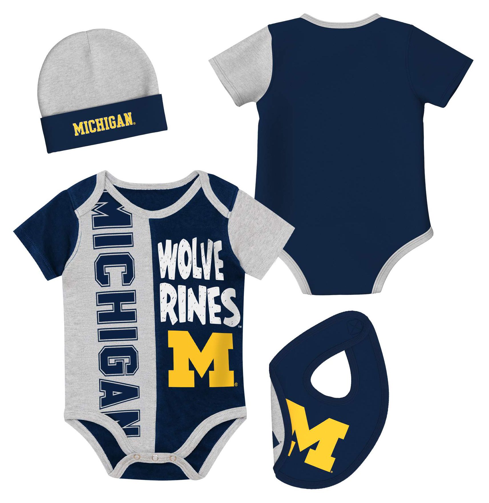 NCAA Infant Michigan Wolverines Navy 2 Way Play Set