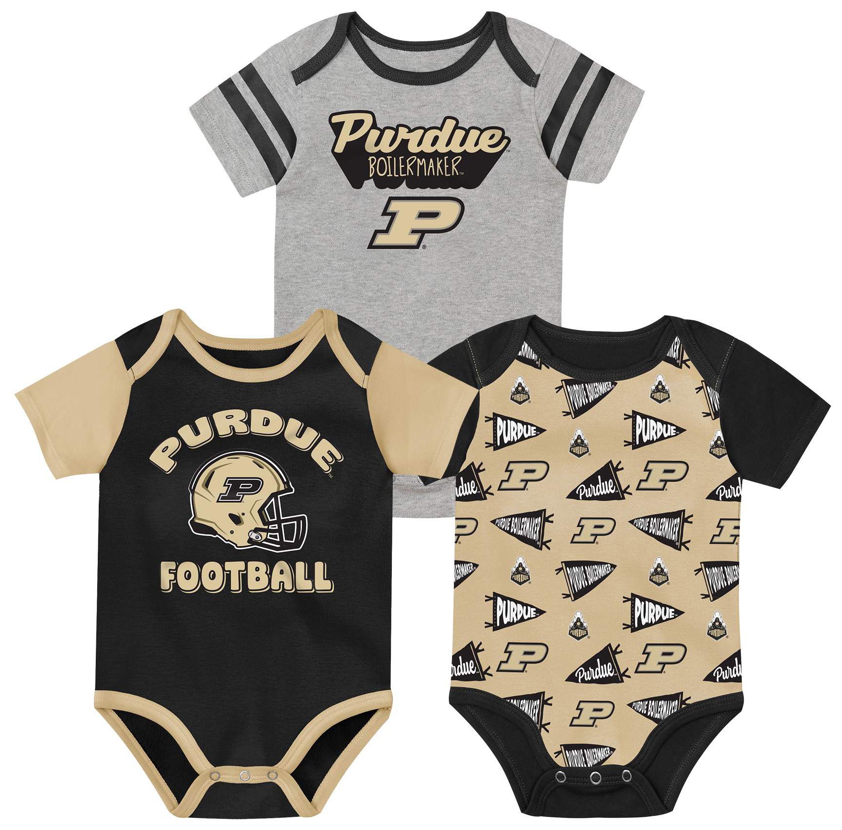 NCAA Infant Purdue Boilermakers Black Star Player Set