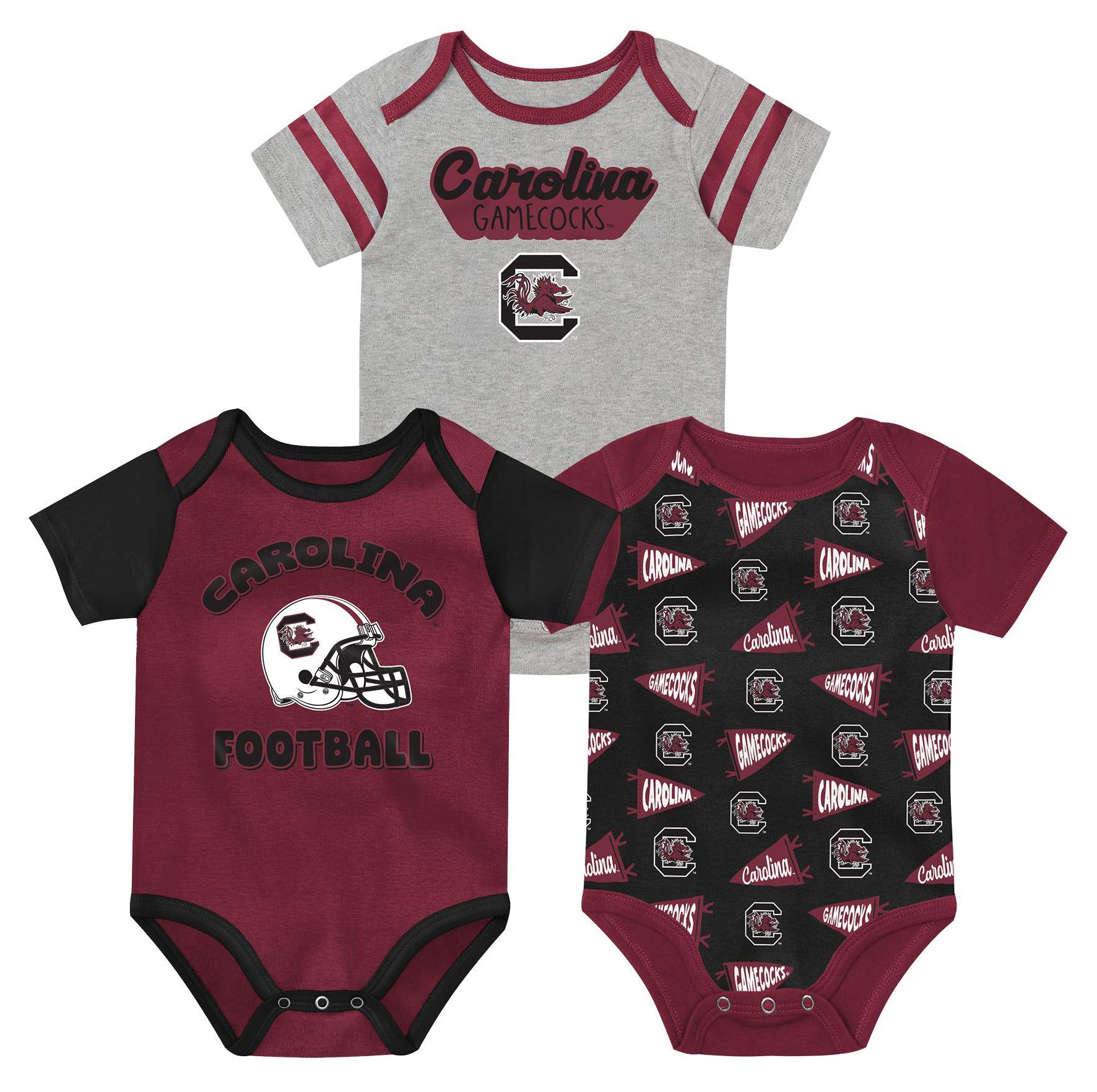 NCAA Infant South Carolina Gamecocks Burgundy Star Player Set