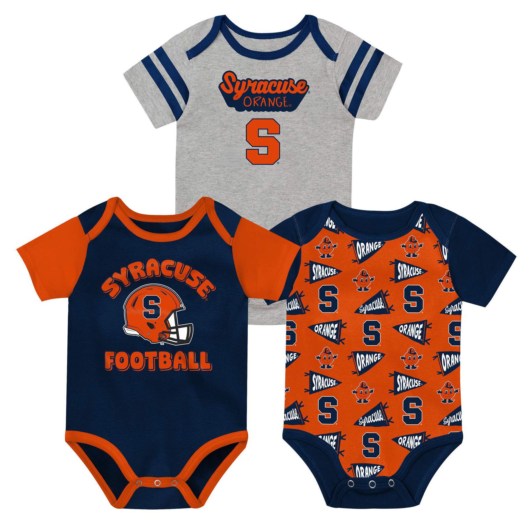 NCAA Infant Syracuse Orange Navy Star Player Set