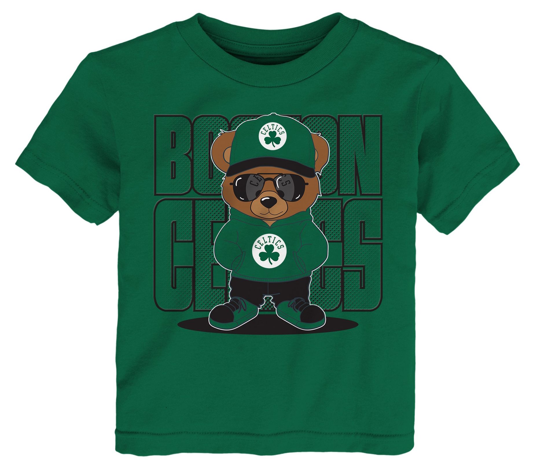 NBA Toddler Boston Celtics Teddy Fan T-Shirt, Boys', 4T, Green