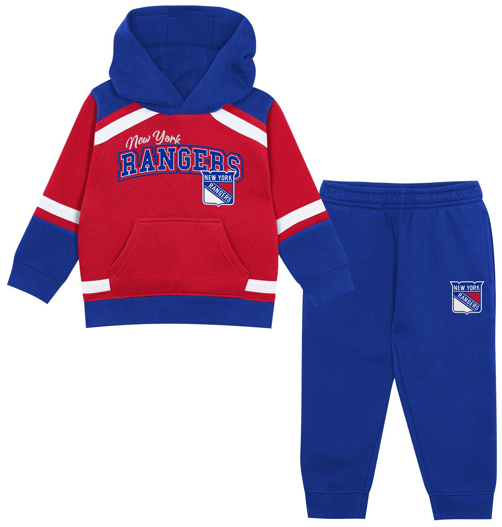 Outerstuff Toddler Red/Blue New York Rangers Ice Explorer Hoodie & Pants Set - Red, Blue