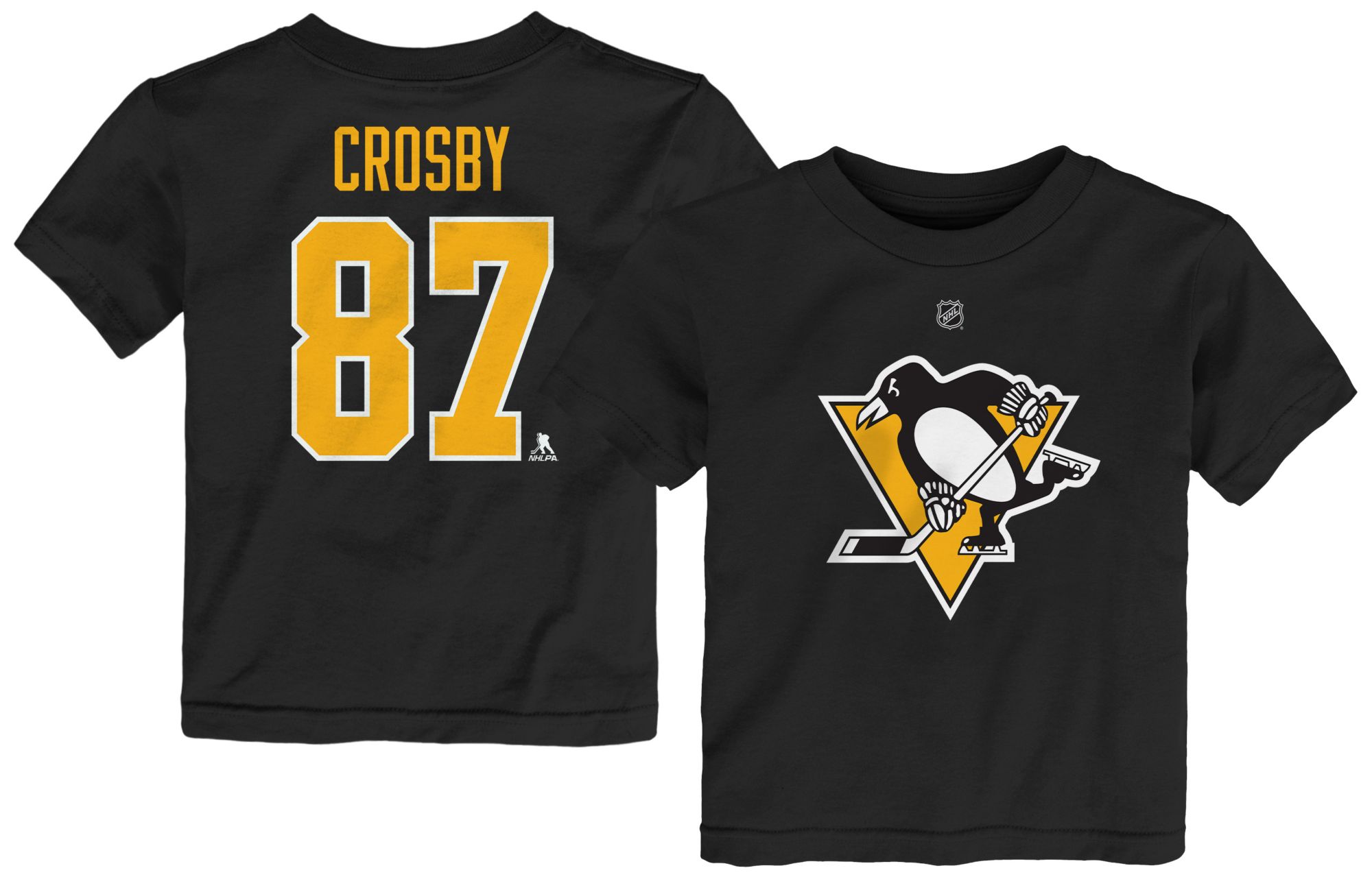 NHL Toddler Pittsburgh Penguins Sidney Crosby #87 Black T-Shirt