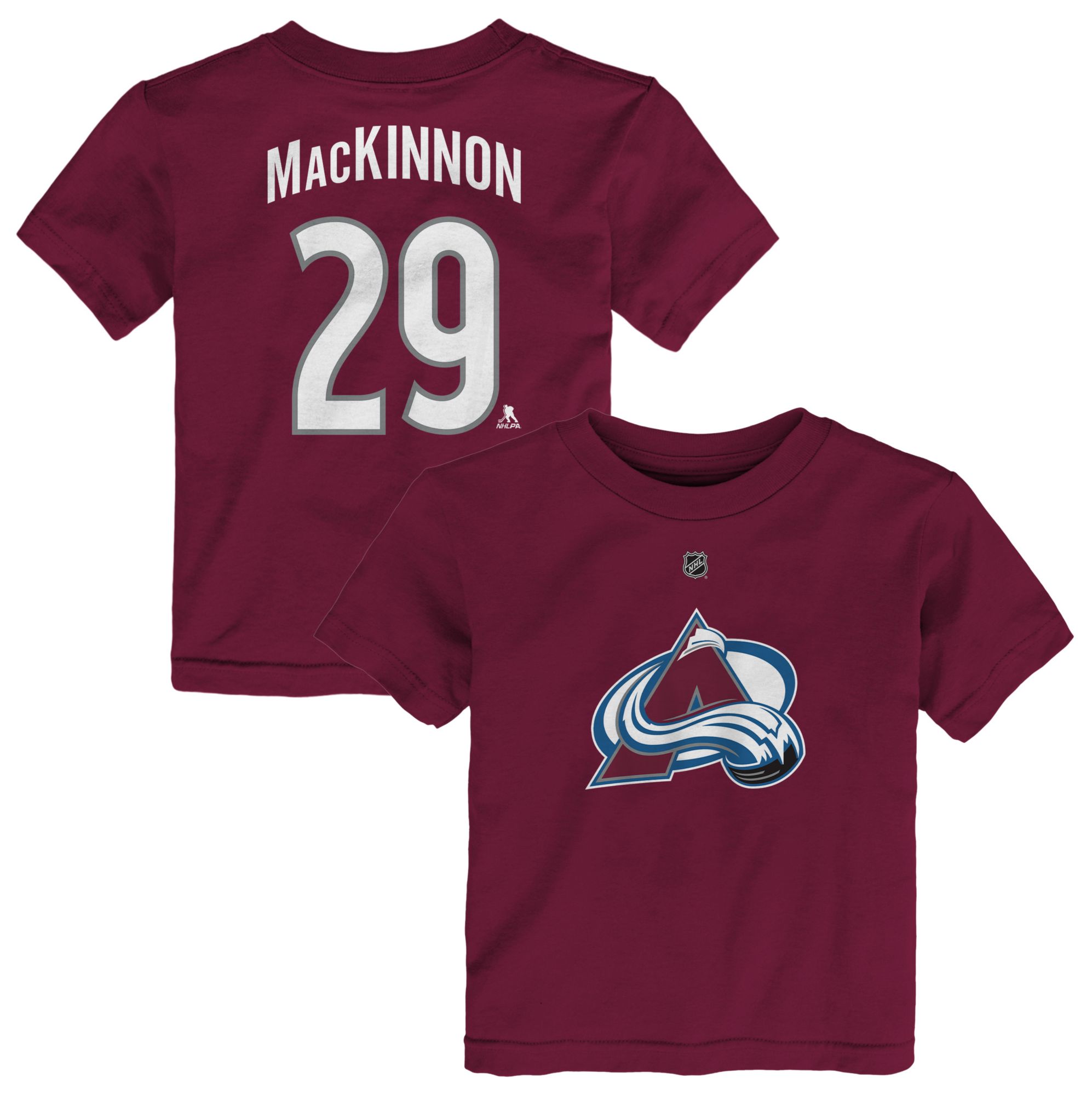 NHL Toddler Colorado Avalanche Nathan MacKinnon #29 Team Red T-Shirt