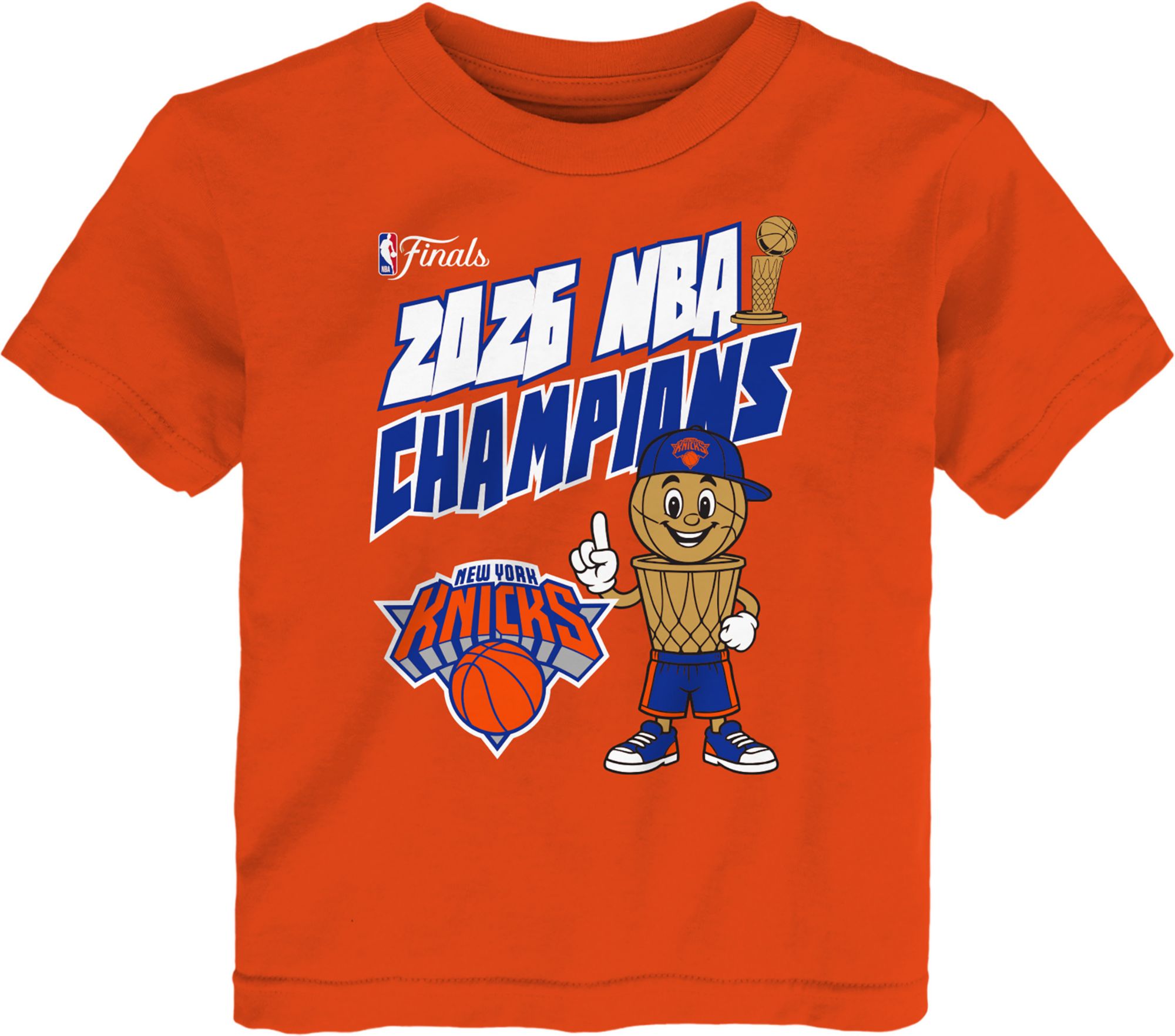 NBA Toddler 2026 NBA Champions New York Knicks Trophy T-Shirt