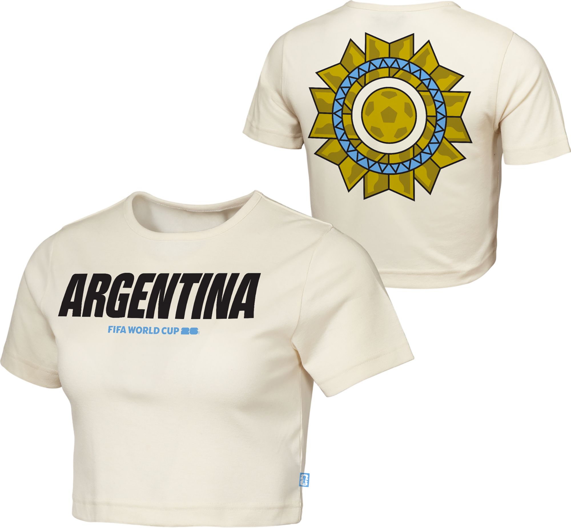 Outerstuff Women's Argentina Off White Elite Sequin T-Shirt