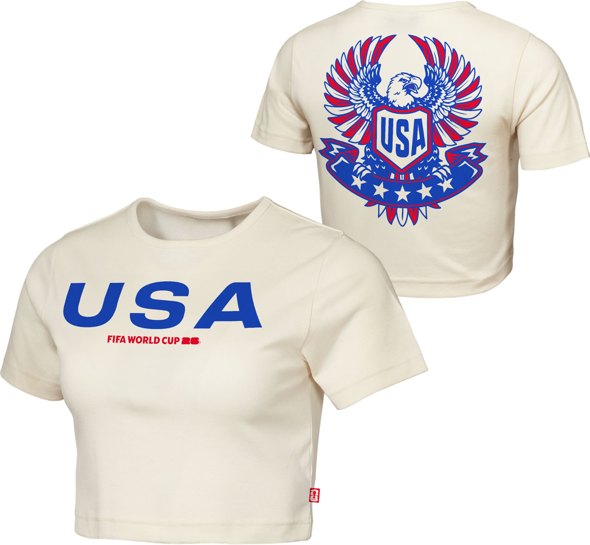 Outerstuff Women's USA Off White Elite Sequin T-Shirt