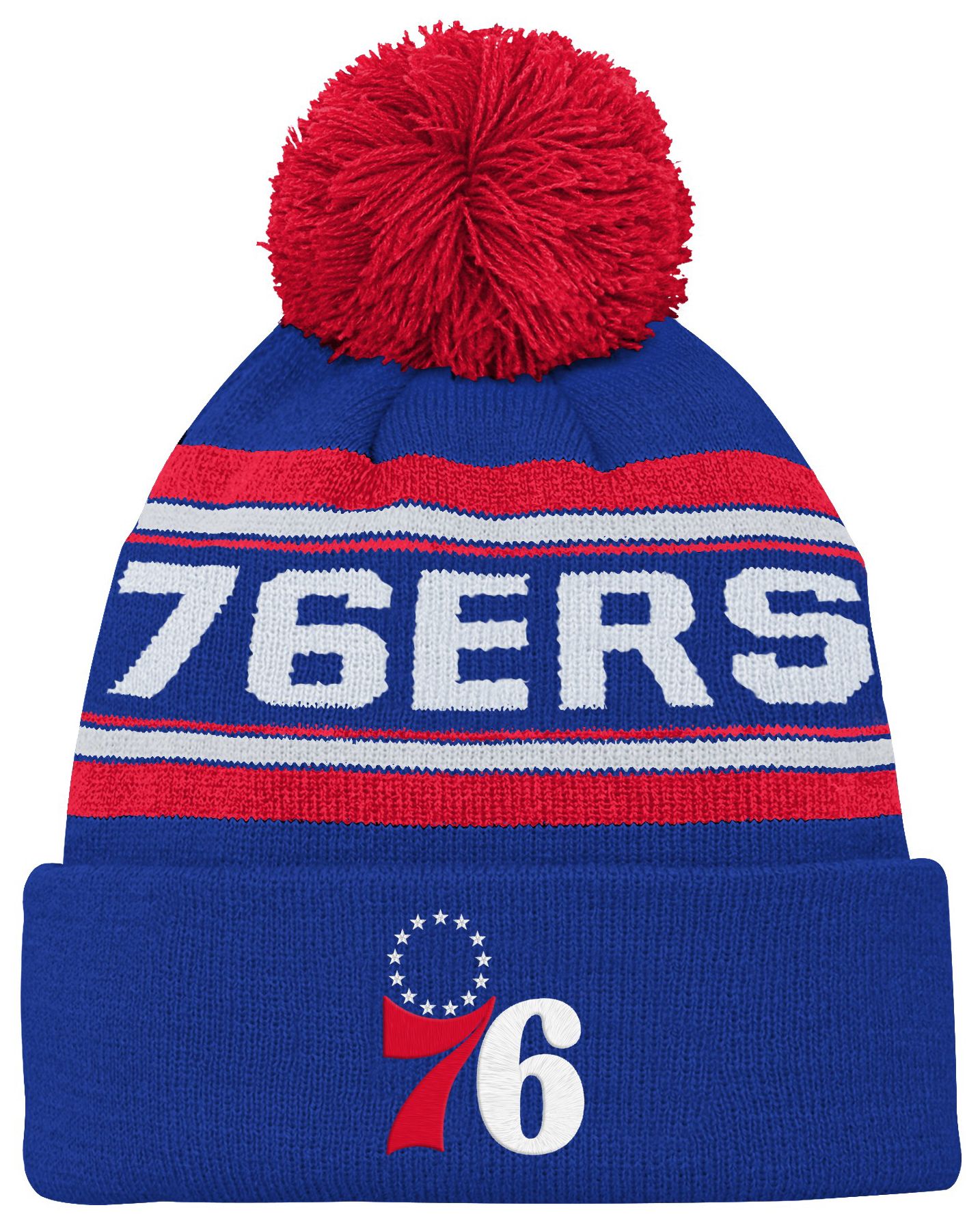 NBA Youth Philadelphia 76ers Jacquard Cuff Knit Hat