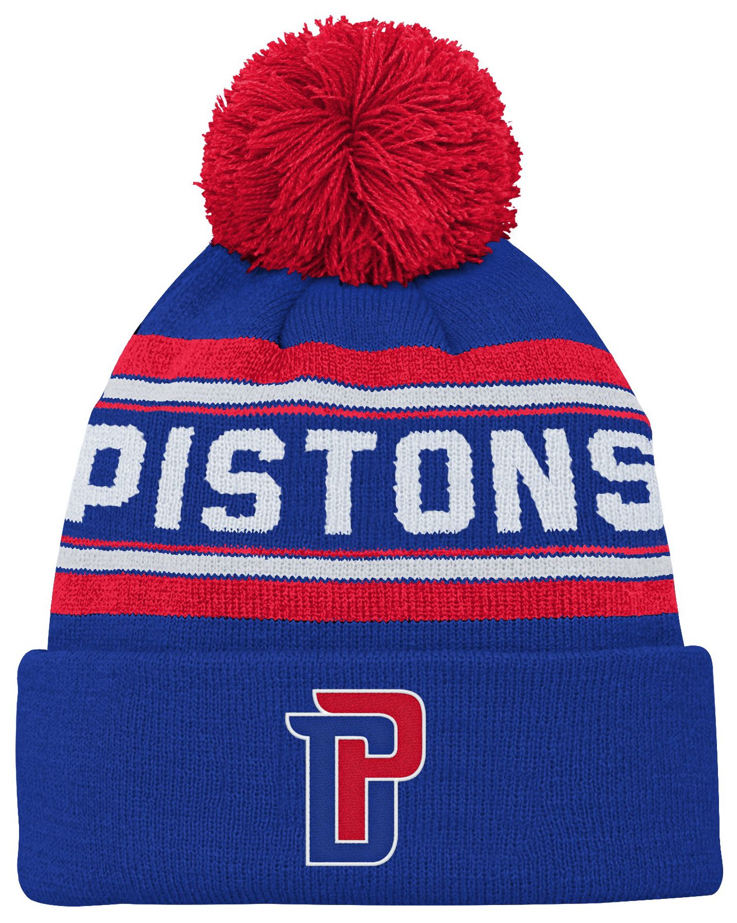 NBA Youth Detroit Pistons Jacquard Cuff Knit Hat