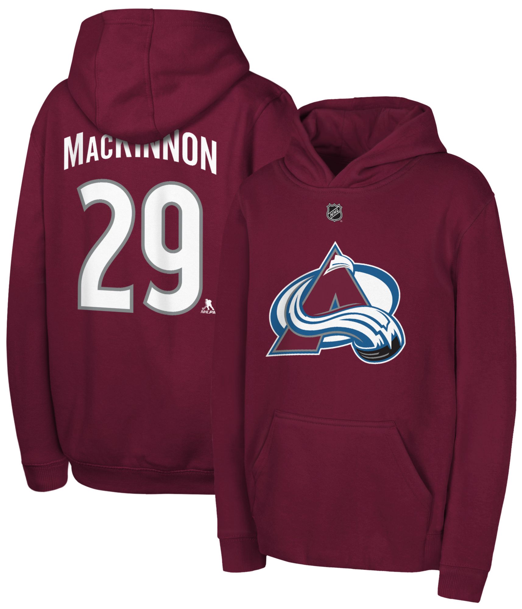 NHL Team Apparel Youth Colorado Avalanche Nathan MacKinnon Hoodie