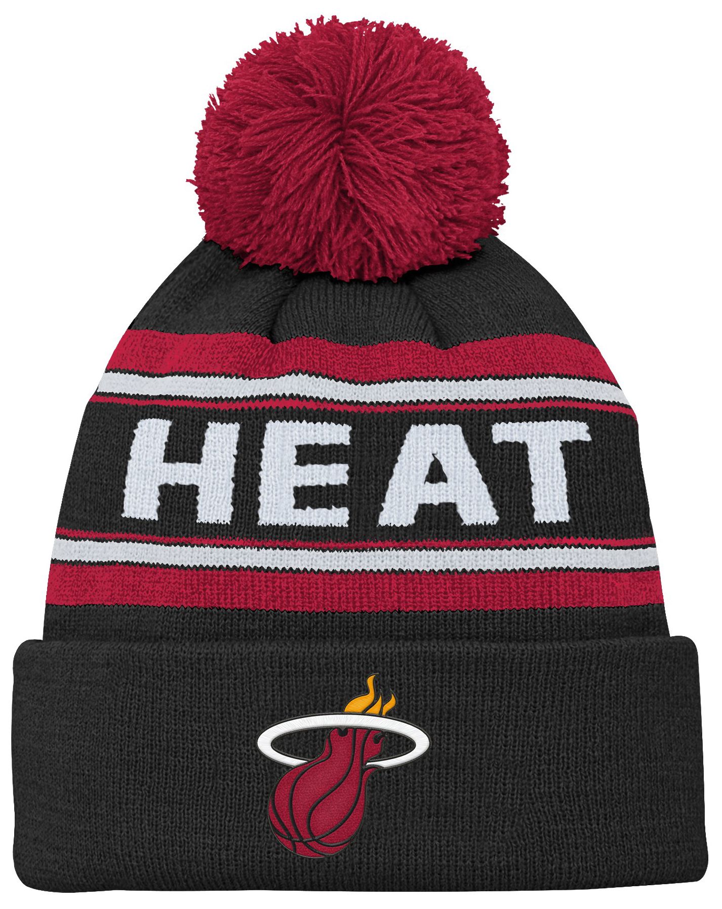 NBA Youth Miami Heat Jacquard Cuff Knit Hat