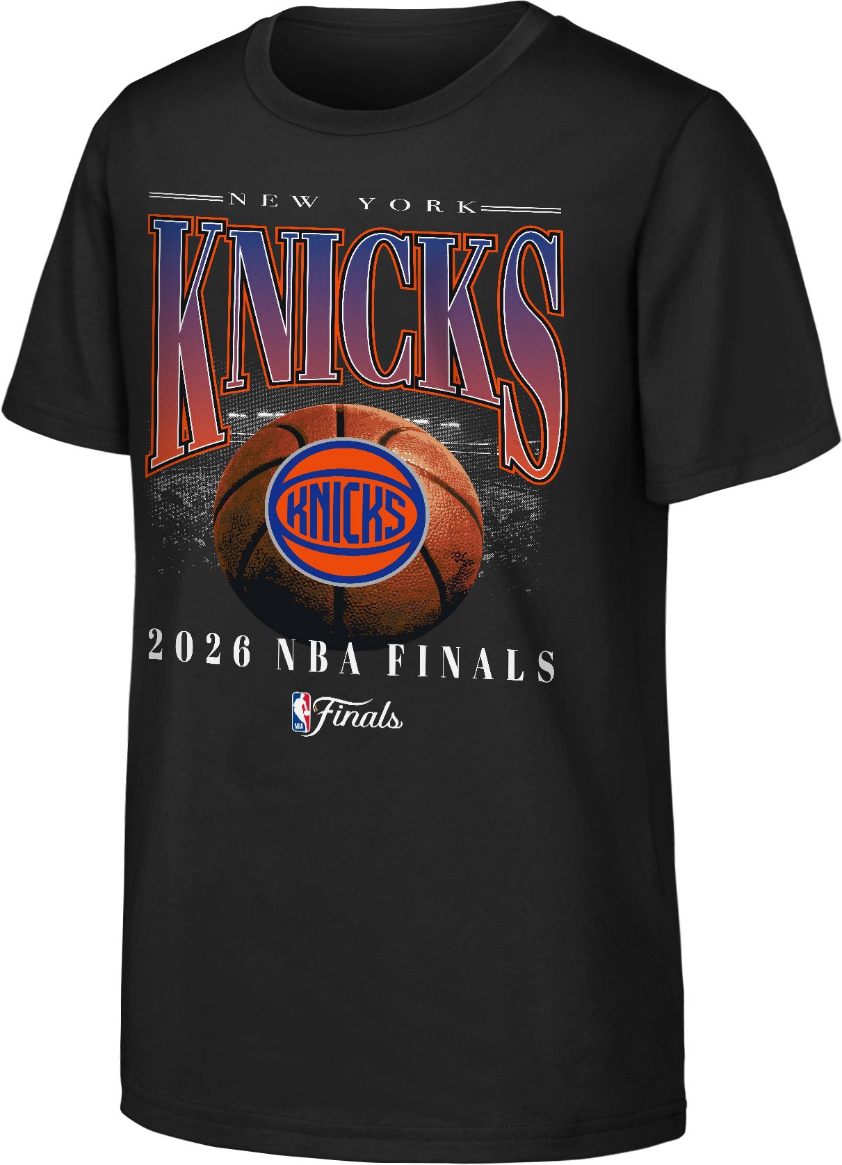 NBA Youth 2026 Eastern Conference Champions New York Knicks Bold T-Shirt