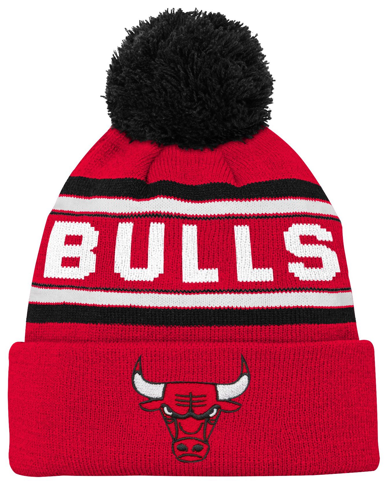 NBA Youth Chicago Bulls Jacquard Cuff Knit Hat