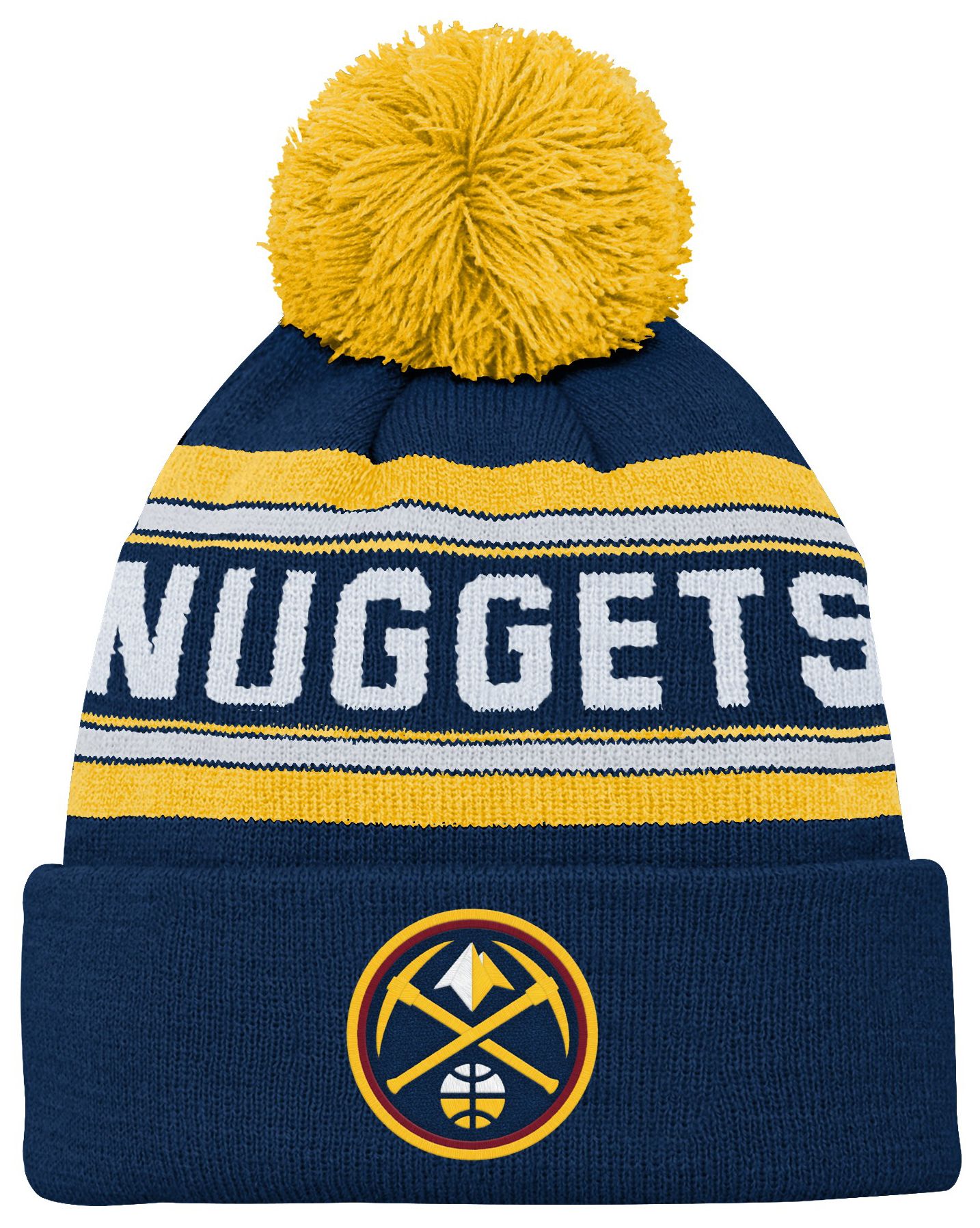 NBA Youth Denver Nuggets Jacquard Cuff Knit Hat