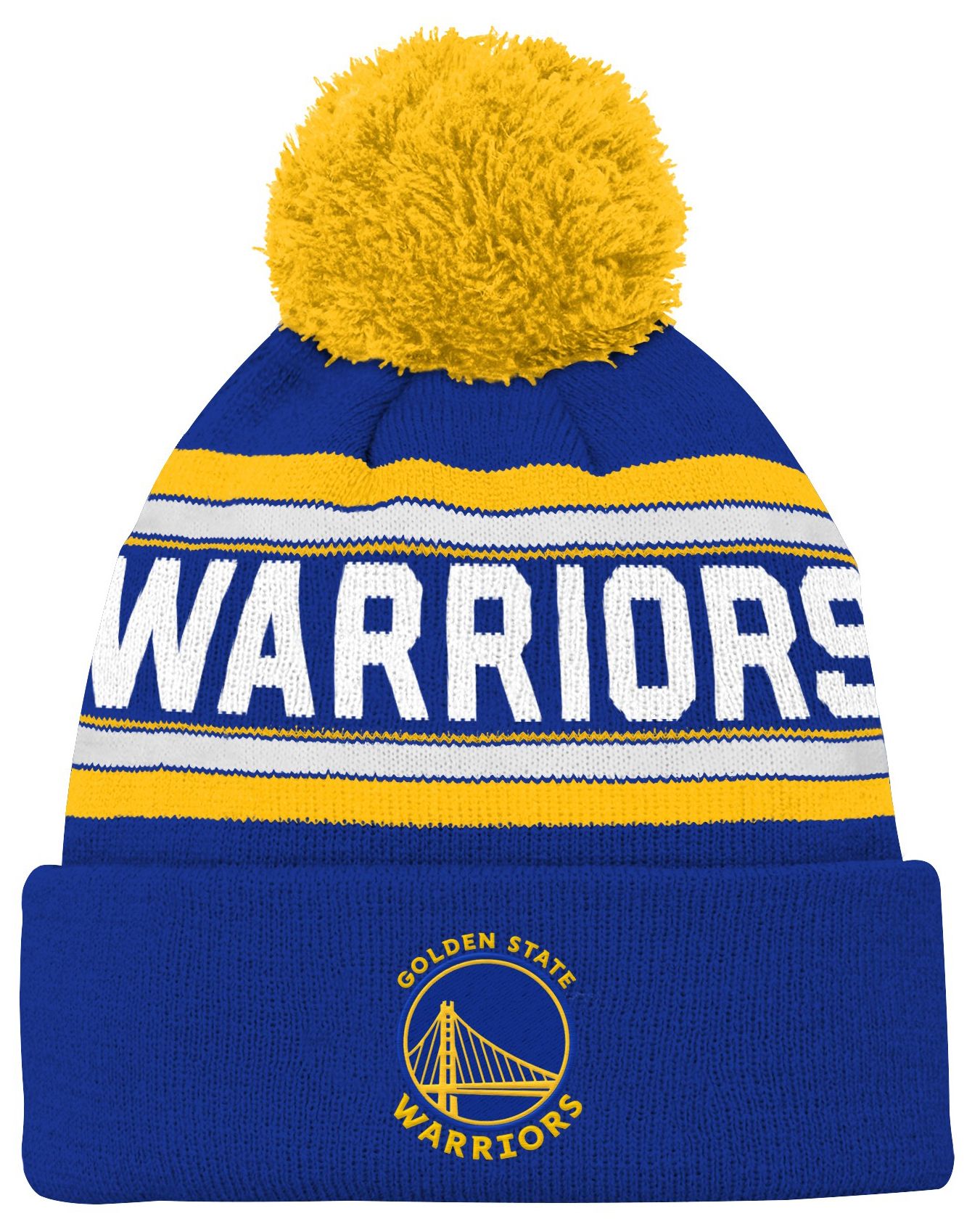 NBA Youth Golden State Warriors Jacquard Cuff Knit Hat