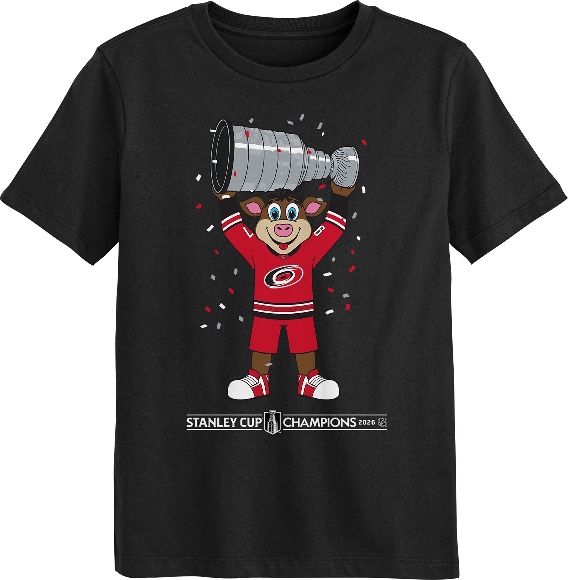 NHL Little Kids' Carolina Hurricanes 2026 Stanley Cup Champions Mascot T-Shirt