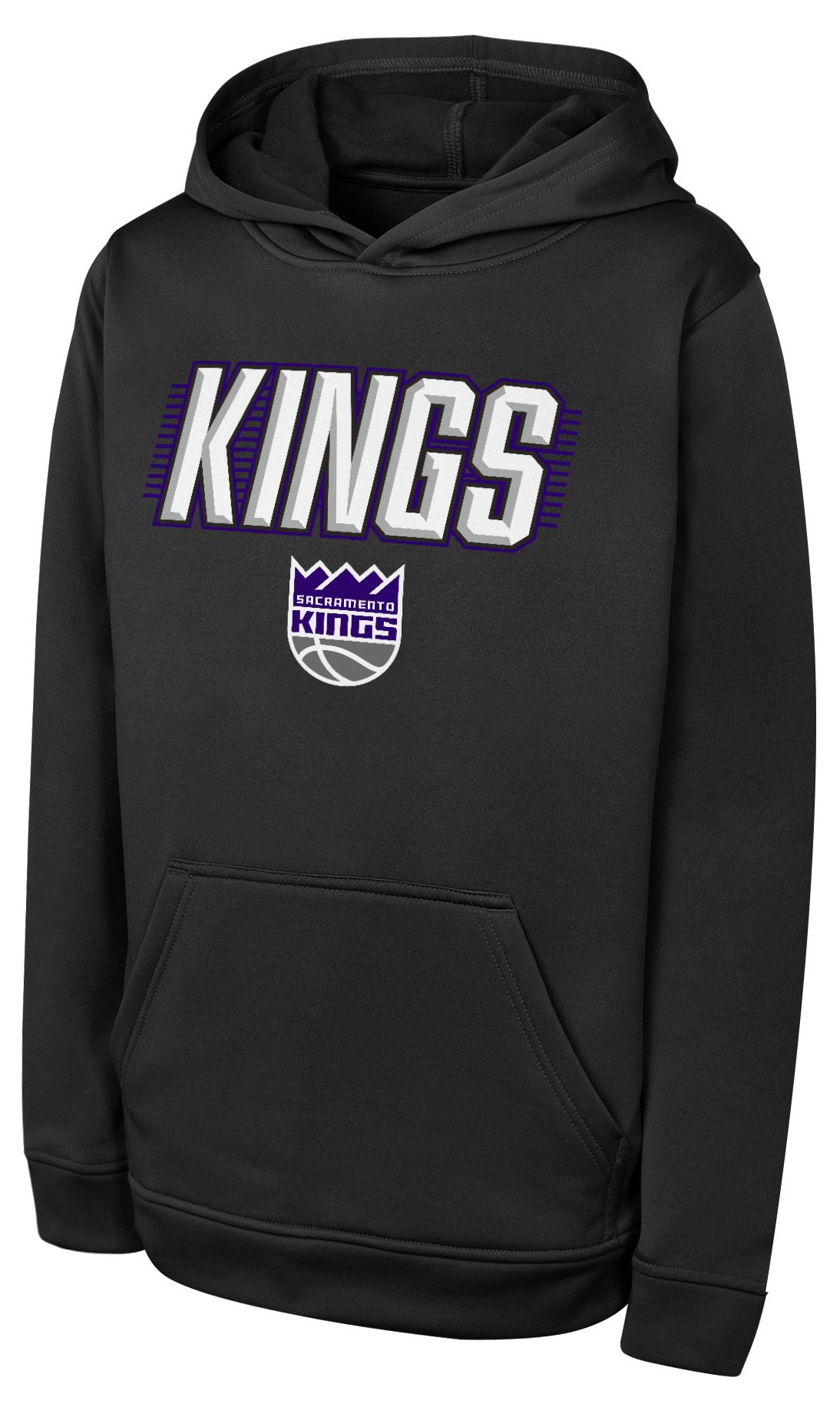 Youth Outerstuff Black Sacramento Kings Sack Party Performance Hoodie