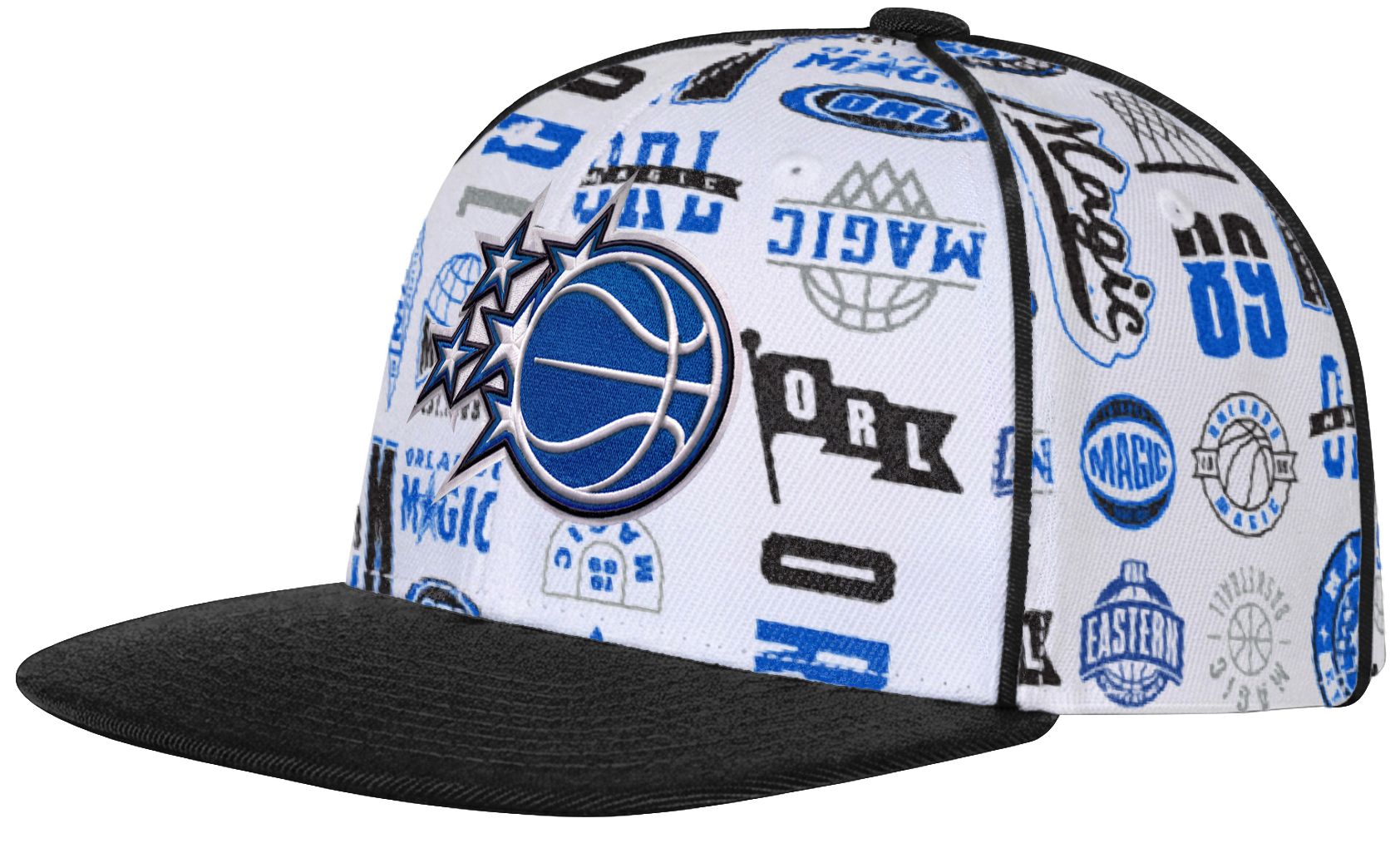 Outerstuff Youth Orlando Magic White Piped Up Snapback Adjustable Hat
