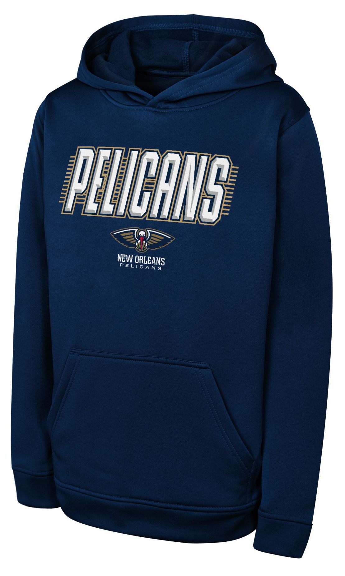 Youth Outerstuff Navy New Orleans Pelicans Sack Party Performance Hoodie
