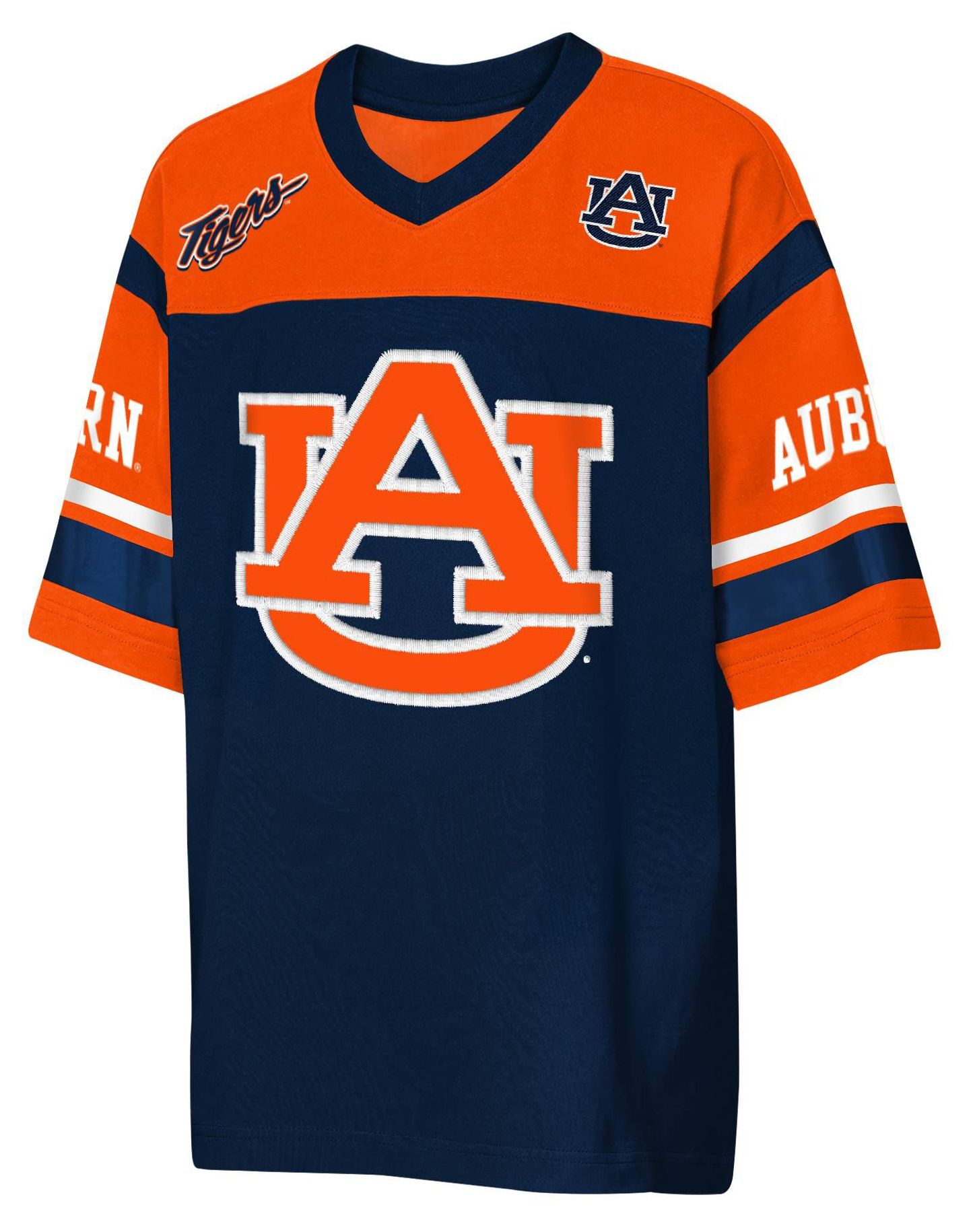 NCAA Youth Auburn Tigers Navy Chop Block Jersey