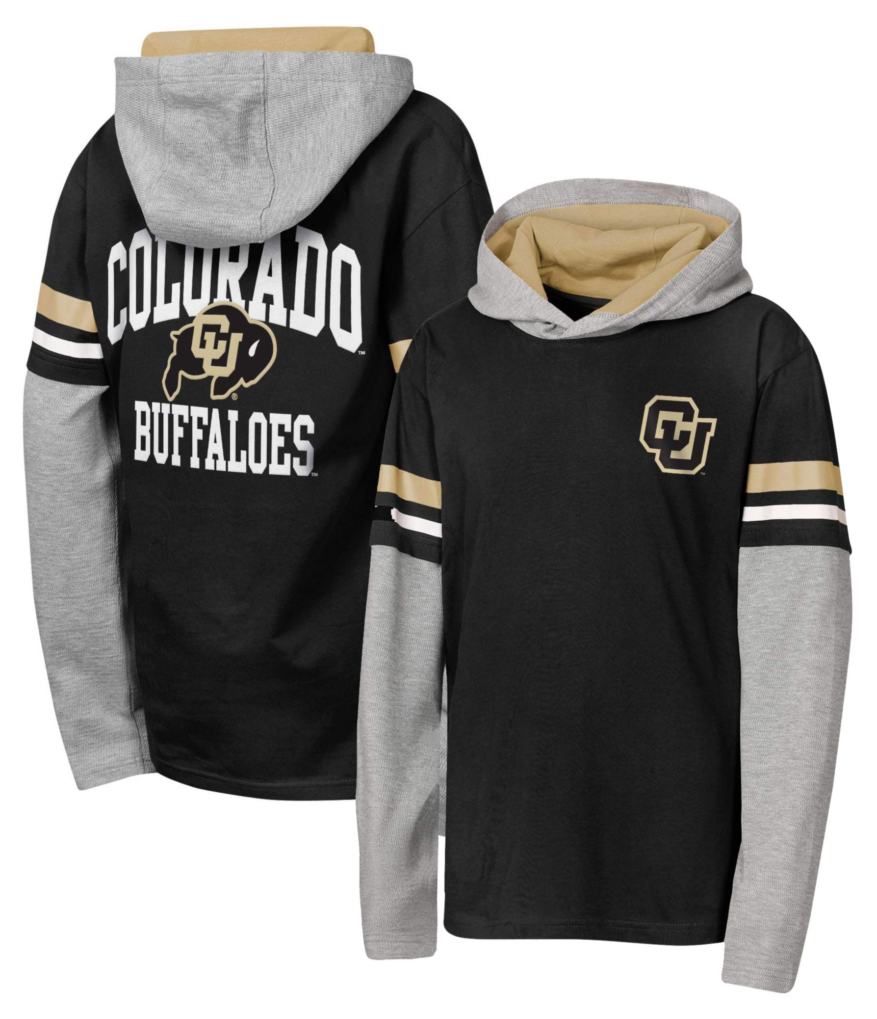 NCAA Youth Colorado Buffaloes Black Fair Catch Hoodie