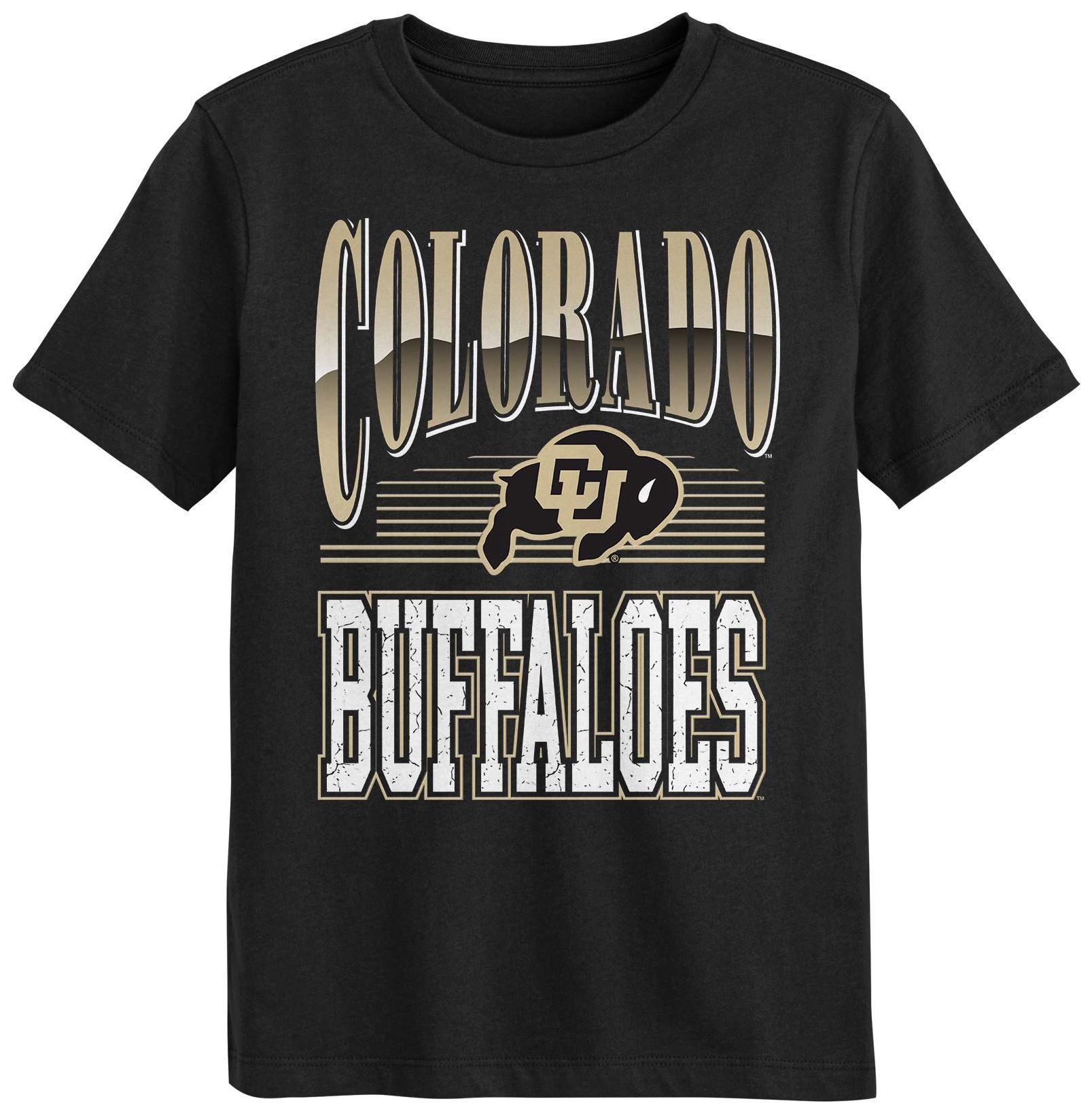 NCAA Youth Colorado Buffaloes Black Chrome Header T-Shirt