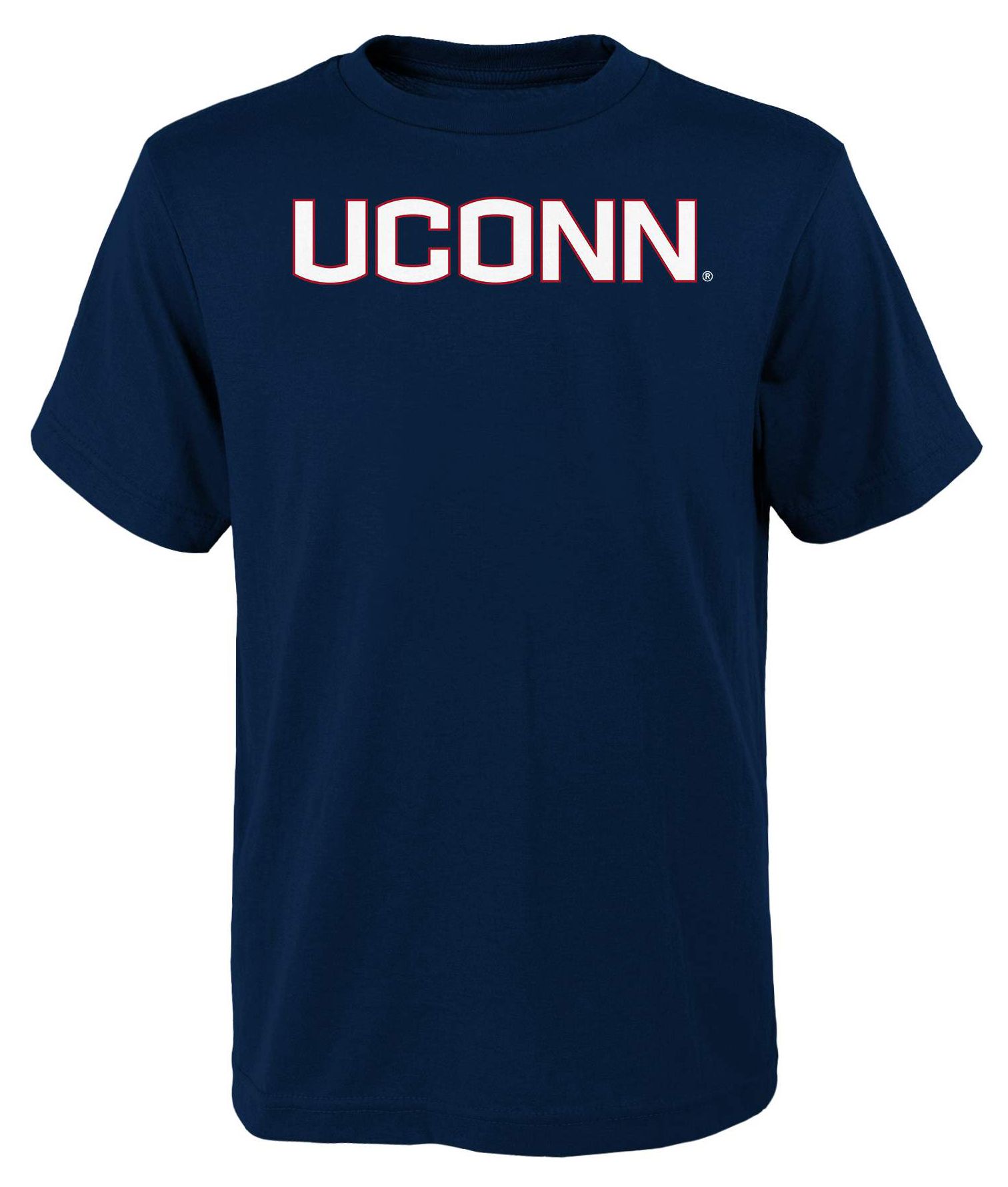 NCAA Youth UConn Huskies Navy Primary Logo T-Shirt