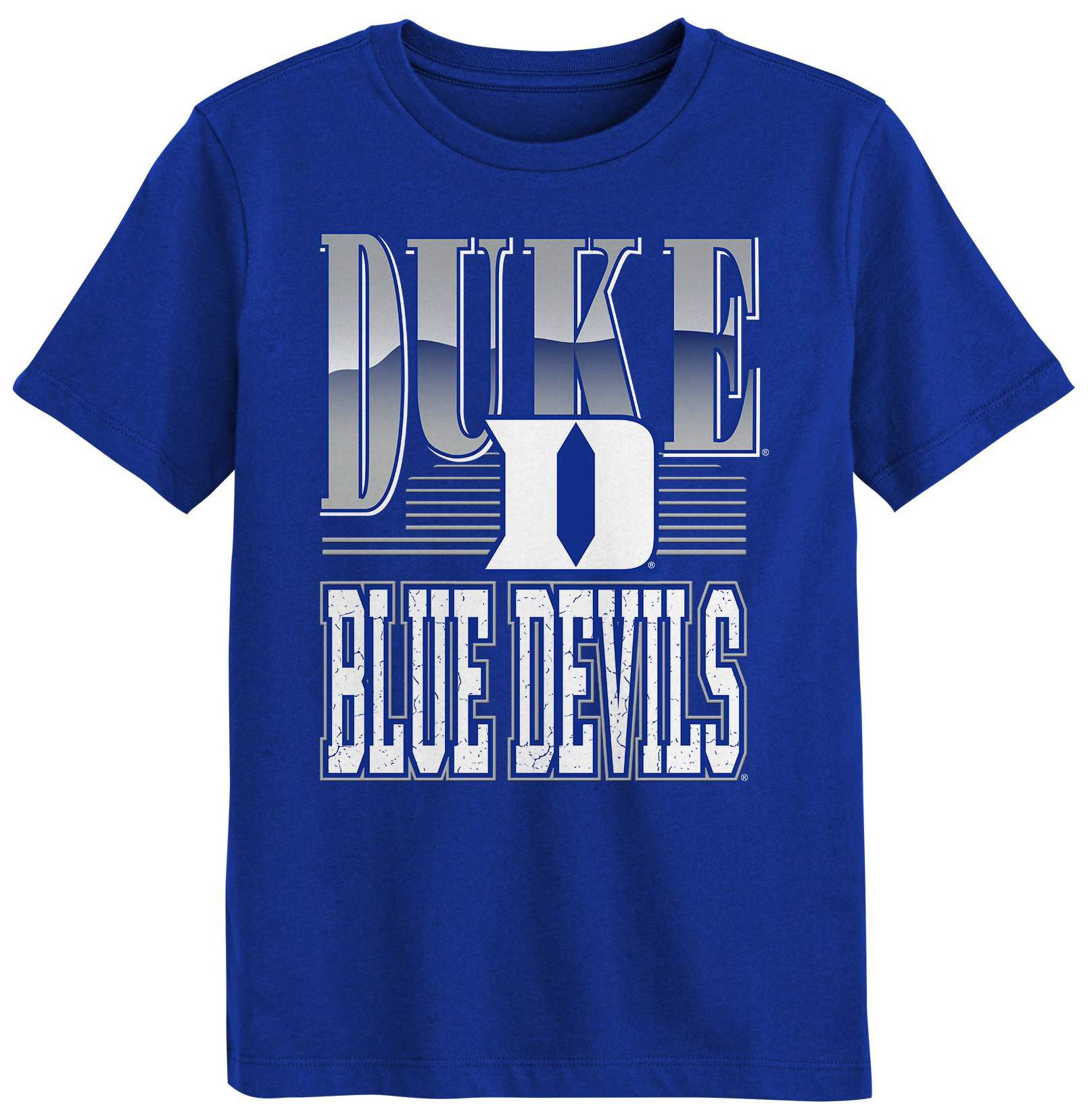 NCAA Youth Duke Blue Devils Royal Chrome Header T-Shirt