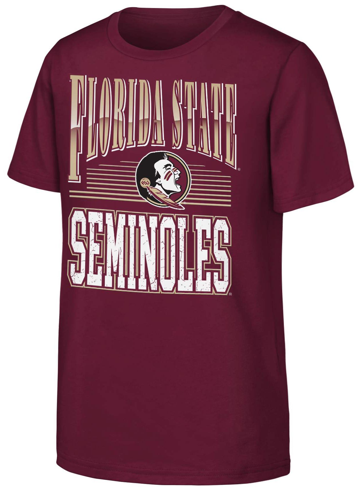 NCAA Youth Florida State Seminoles Red Chrome Header T-Shirt