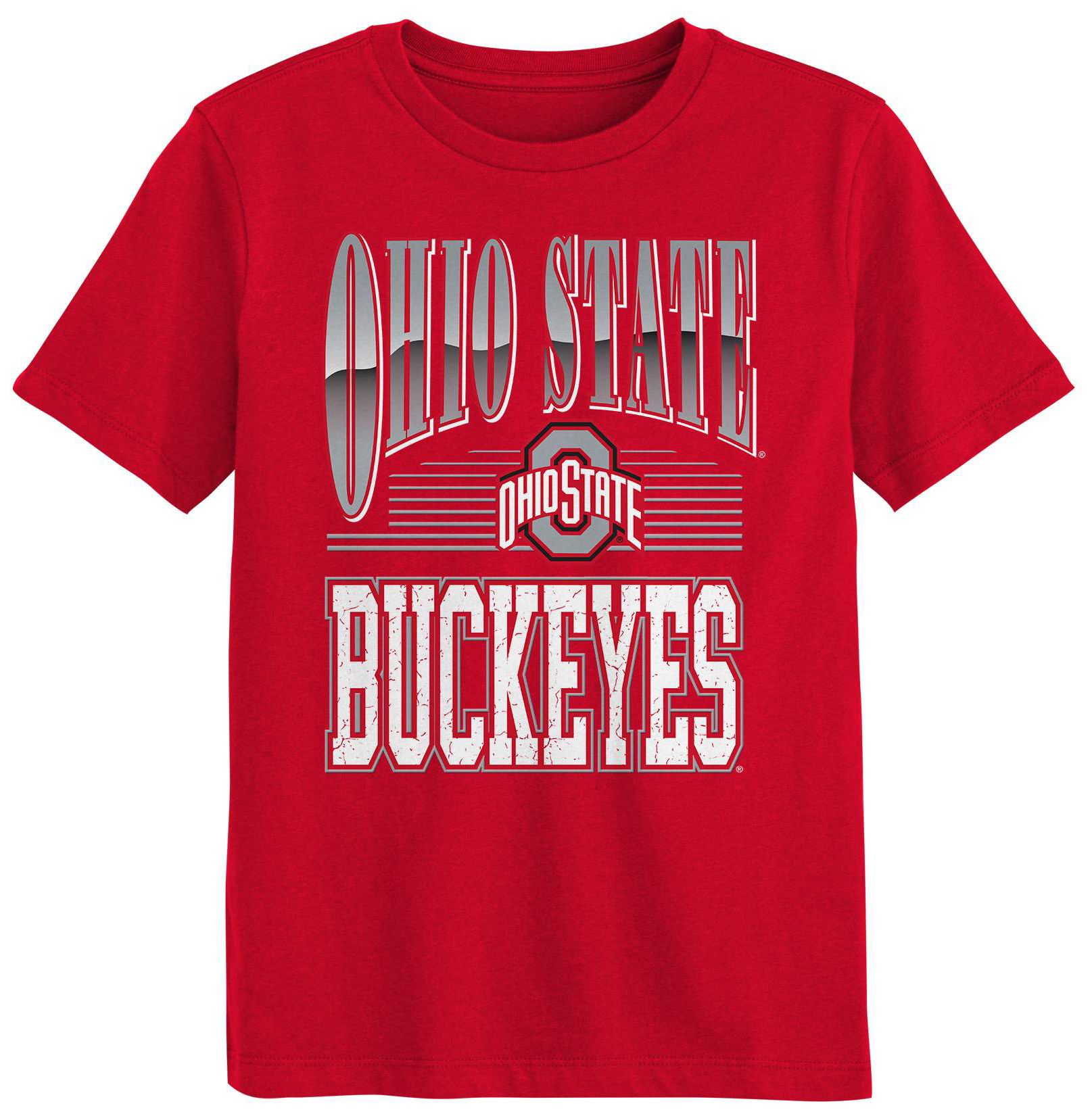 NCAA Youth Ohio State Buckeyes Red Chrome Header T-Shirt