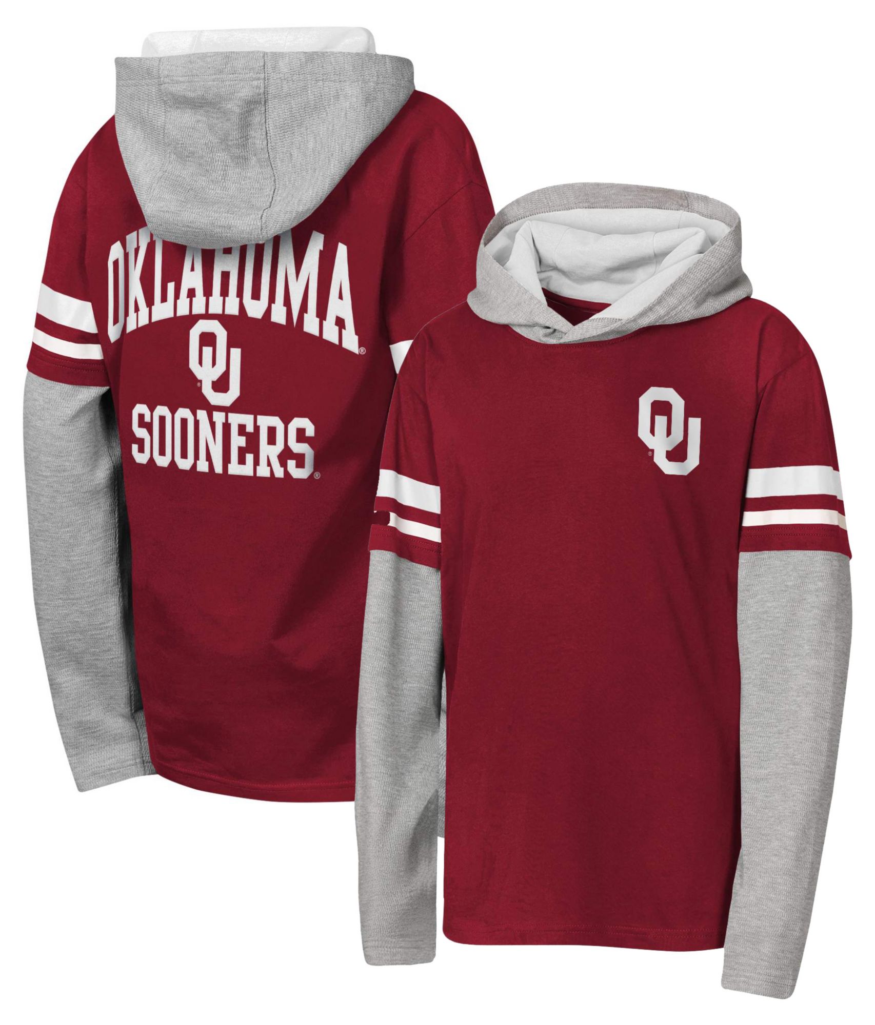 NCAA Youth Oklahoma Sooners Red Fair Catch Hoodie