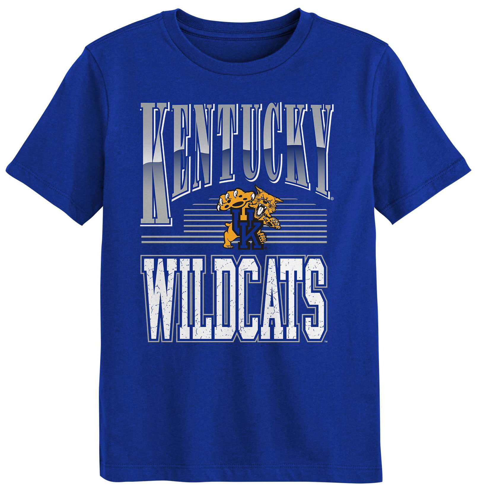 NCAA Youth Kentucky Wildcats Royal Chrome Header T-Shirt