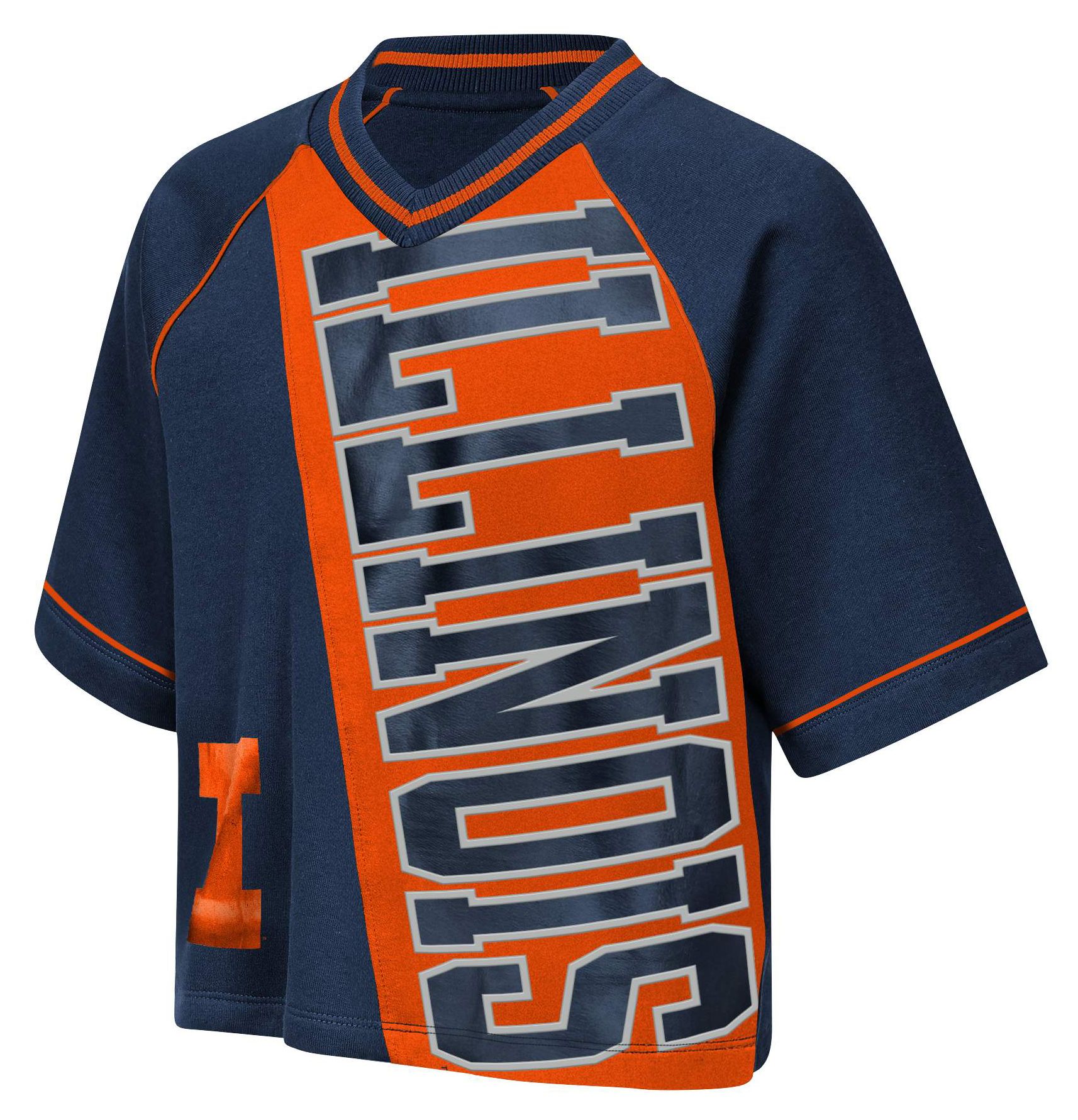 NCAA Youth Illinois Fighting Illini Navy Corner Back T-Shirt