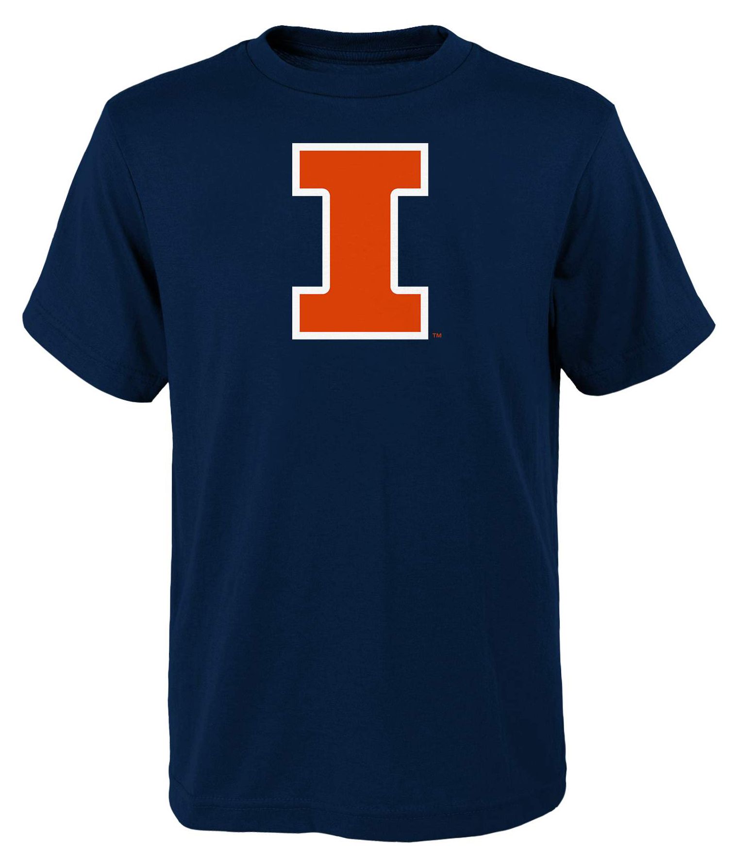 NCAA Youth Illinois Fighting Illini Navy Primary Logo T-Shirt