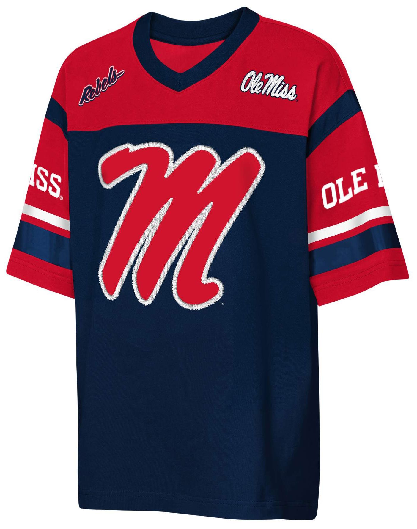 NCAA Little Kids' Ole Miss Rebels Navy Chop Block Jersey | Dick's