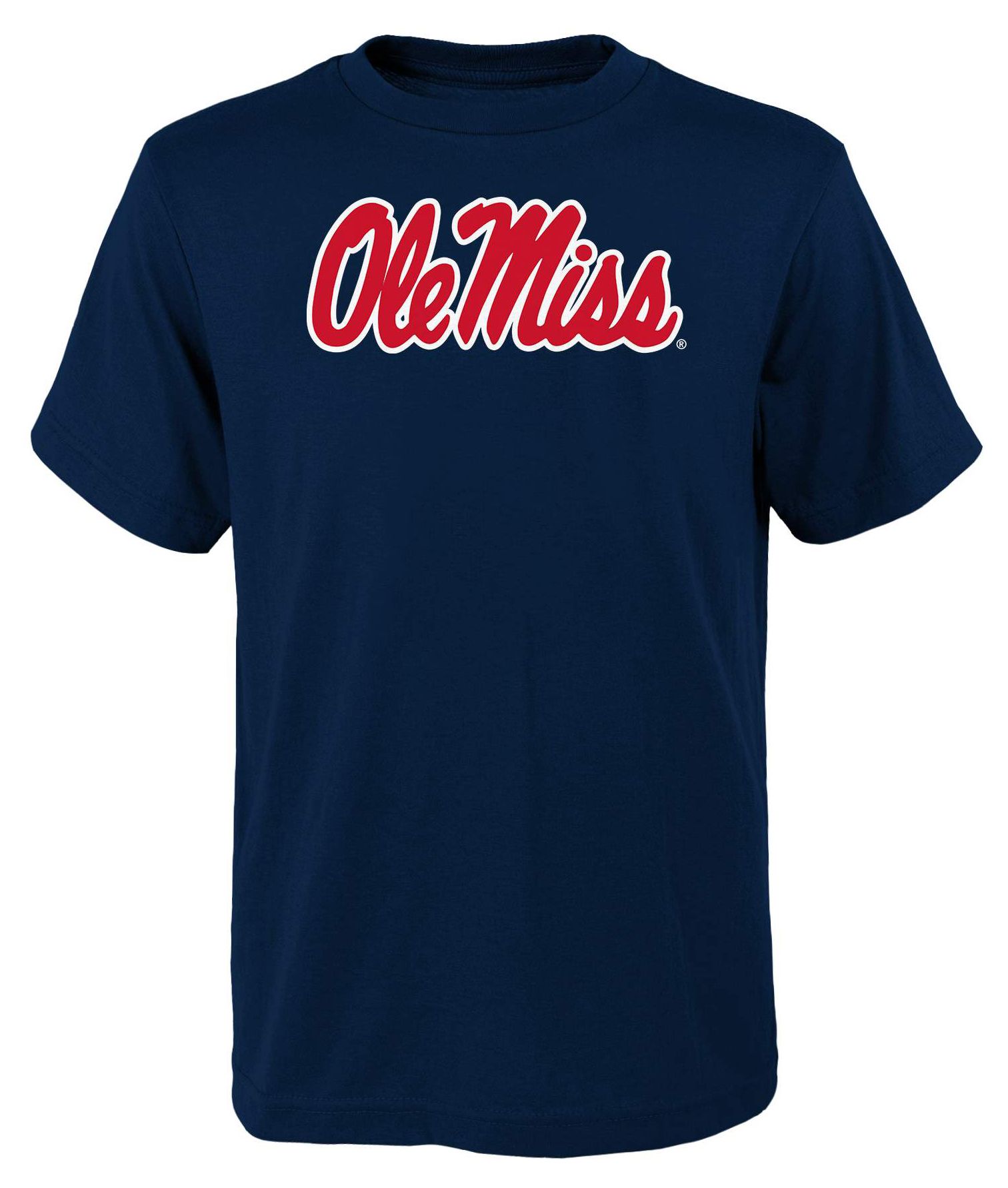 Outerstuff Youth Ole Miss Rebels Navy Primary Logo T-Shirt