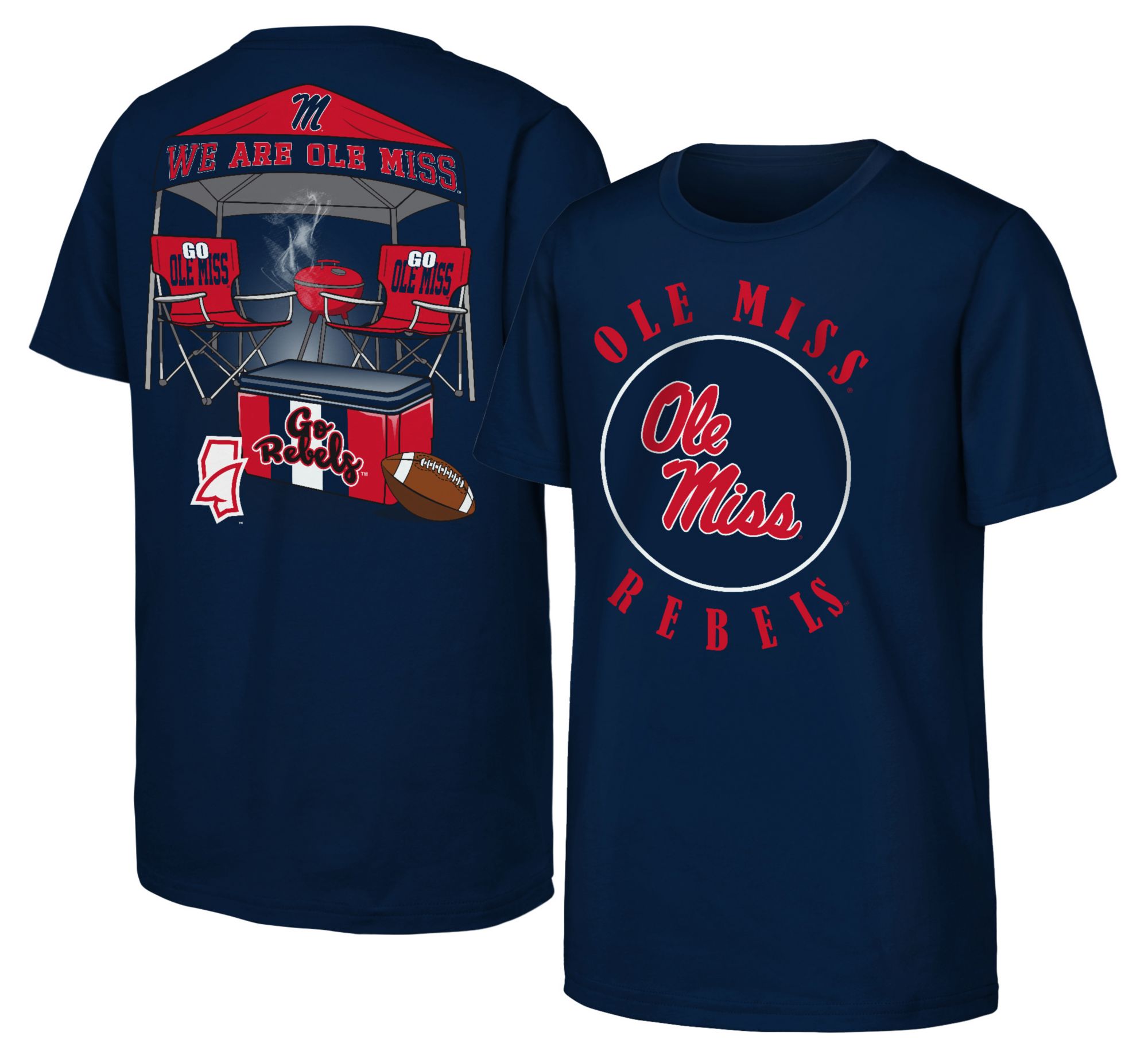 Outerstuff Youth Ole Miss Rebels Black Tailgaiter T-Shirt