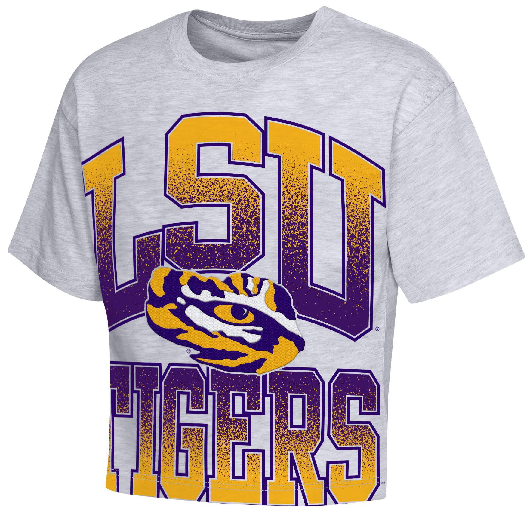 NCAA Youth LSU Tigers Grey Big Team Energy T-Shirt