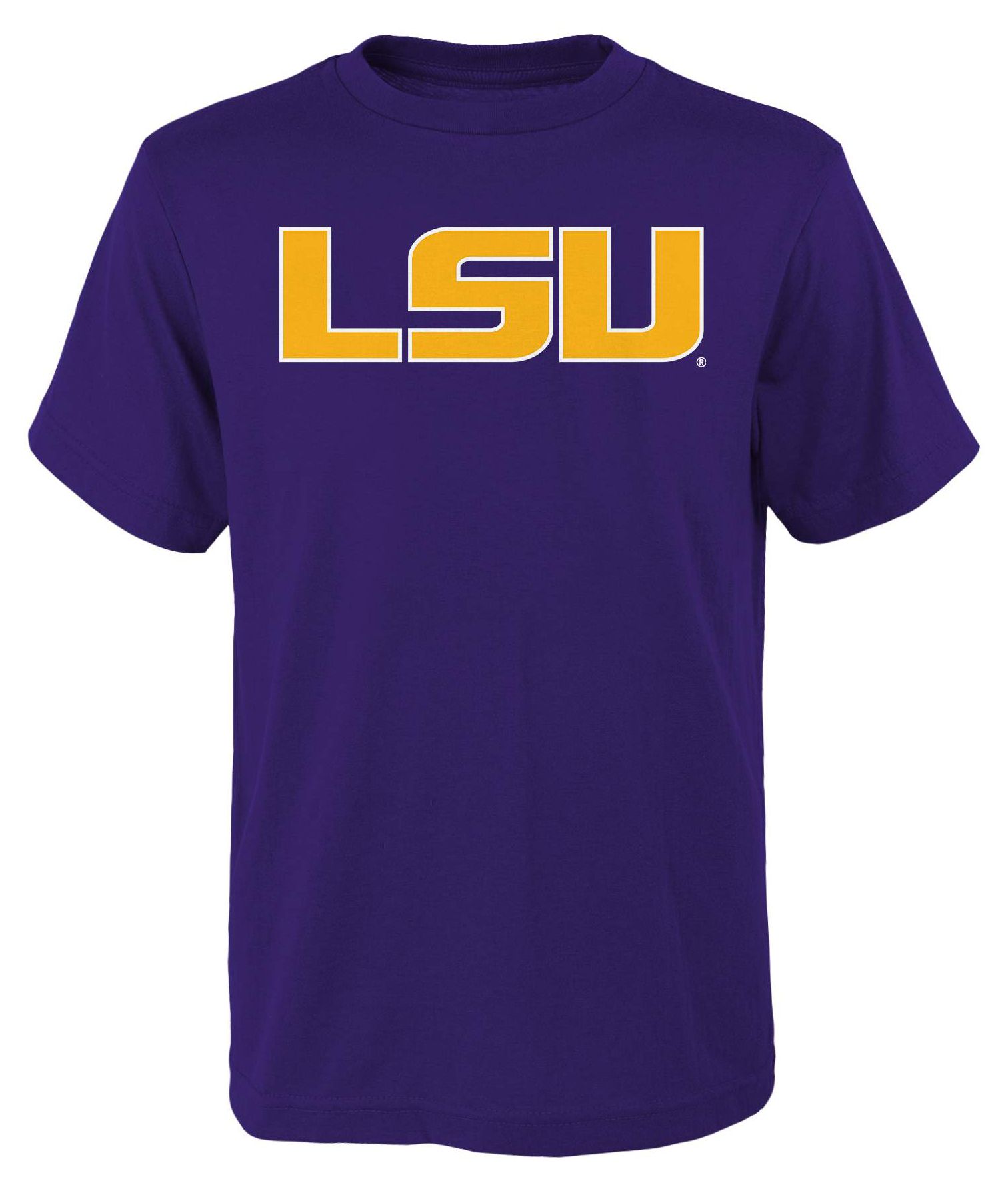 NCAA Youth LSU Tigers Purple Primary Logo T-Shirt