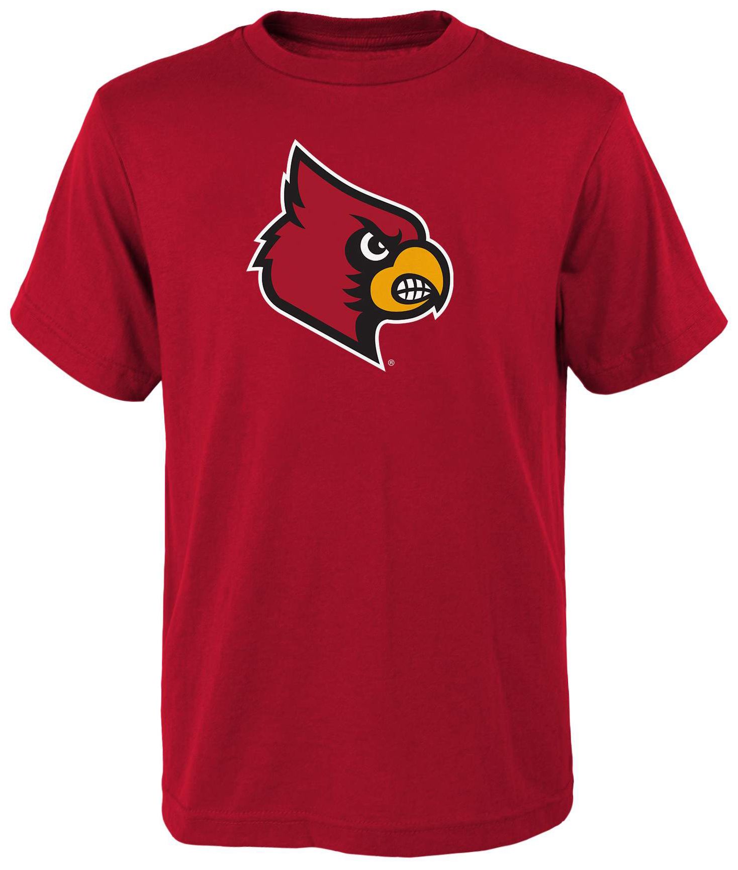 NCAA Youth Louisville Cardinals Red Primary Logo T-Shirt