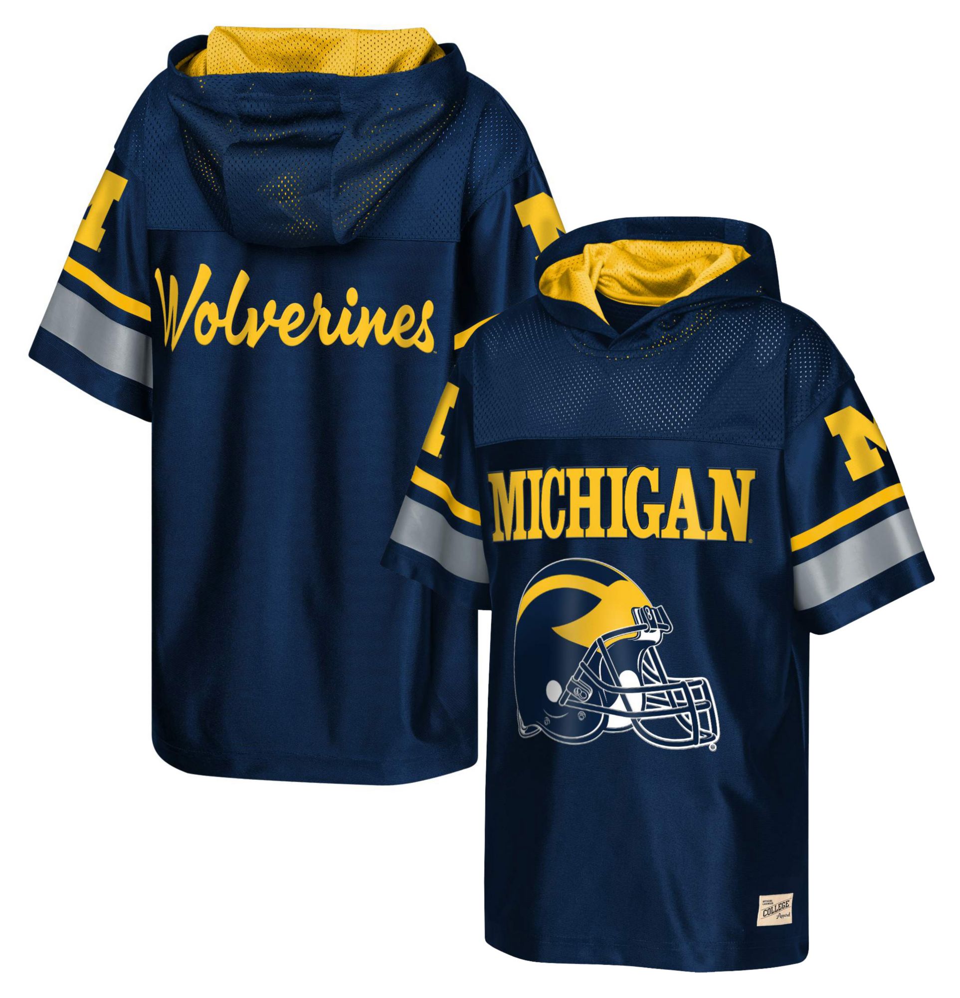 NCAA Youth Michigan Wolverines Navy N-Zone Hoodie