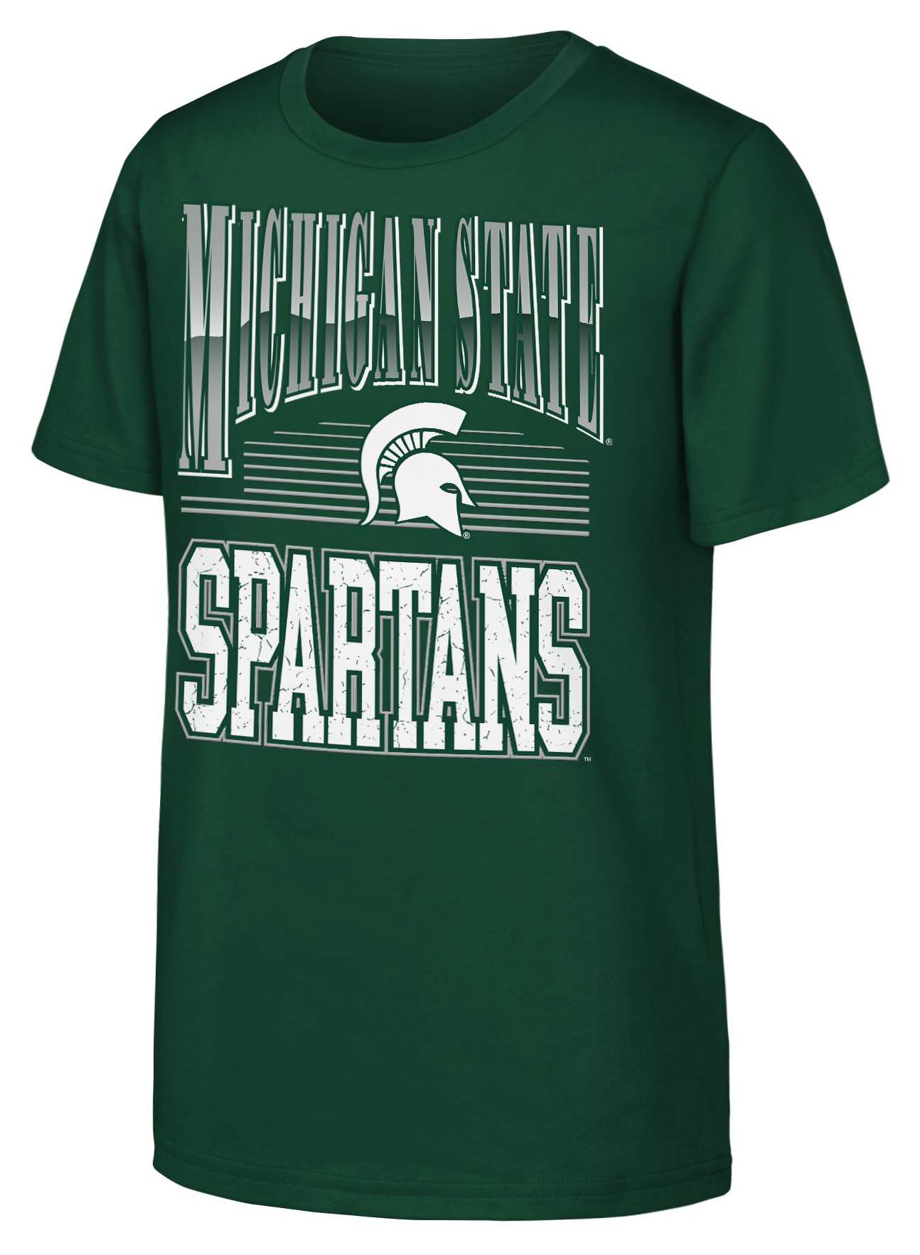 NCAA Youth Michigan State Spartans Green Chrome Header T-Shirt