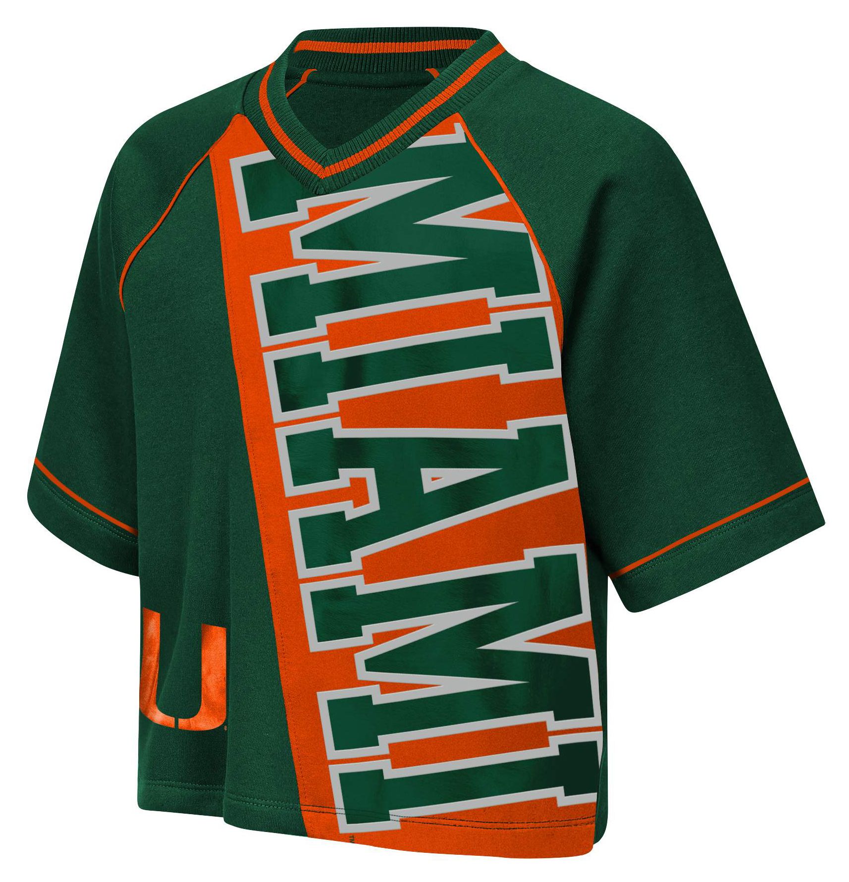 NCAA Youth Miami Hurricanes Green Corner Back T-Shirt