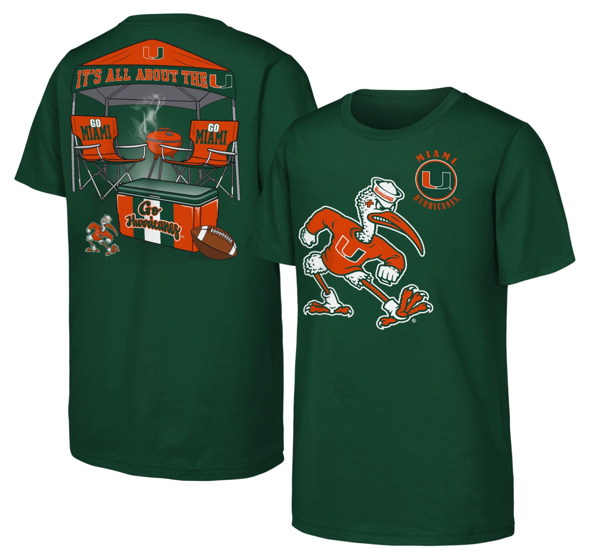 NCAA Youth Miami Hurricanes Black Tailgater T-Shirt