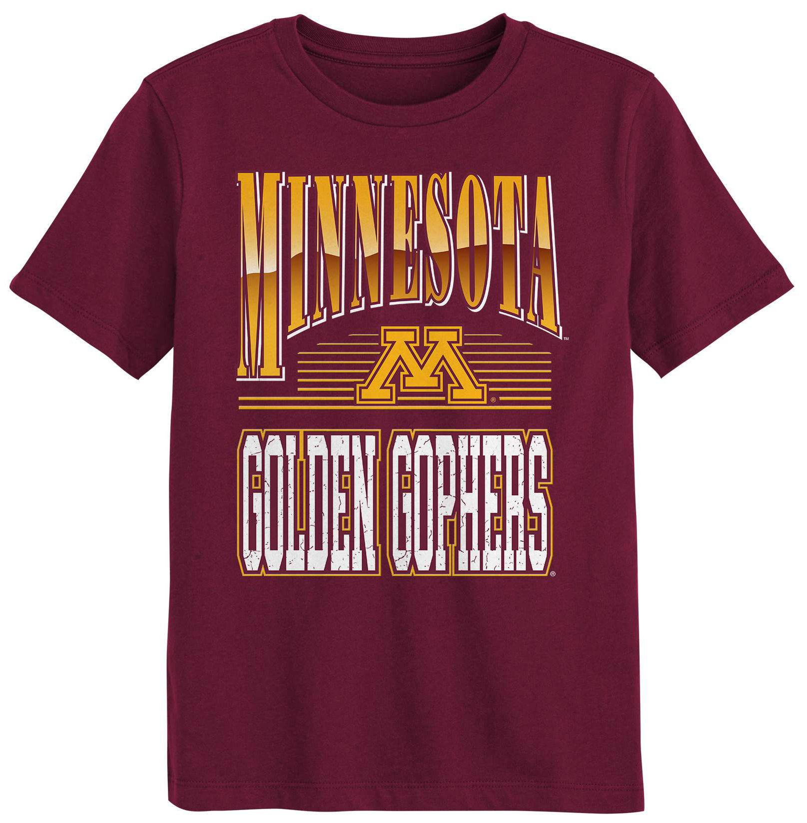 NCAA Youth Minnesota Golden Gophers Maroon Chrome Header T-Shirt