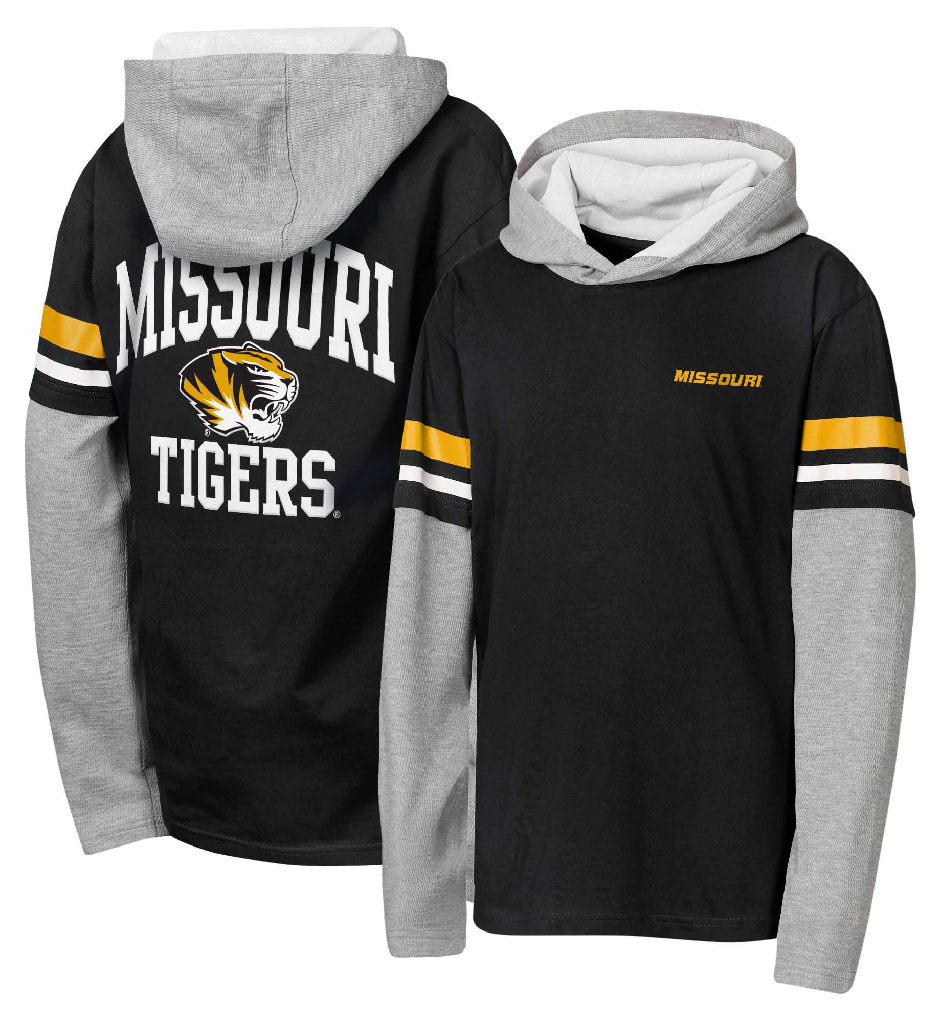 NCAA Youth Missouri Tigers Black Fair Catch Hoodie