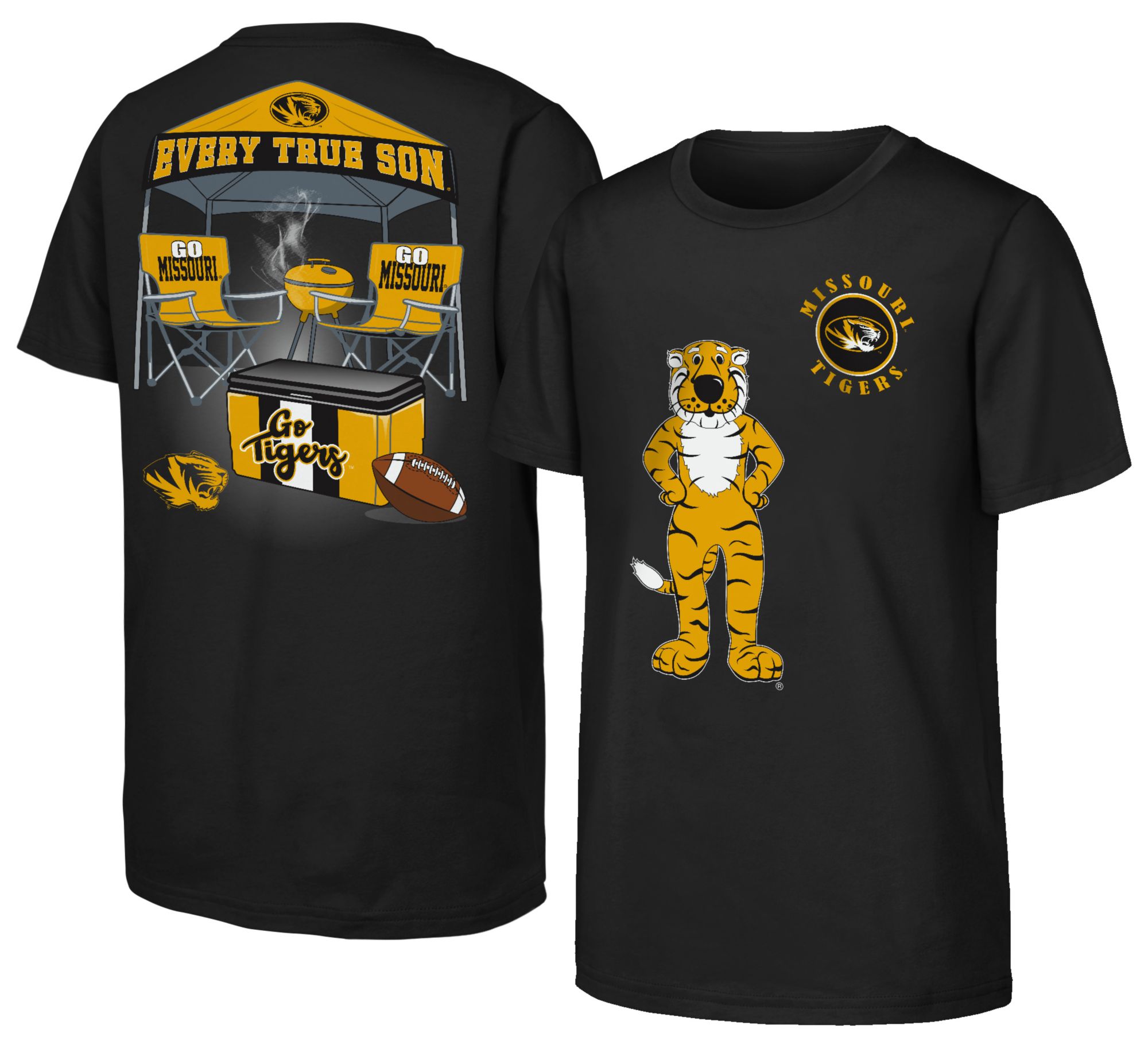 Outerstuff Youth Missouri Tigers Black Tailgaiter T-Shirt