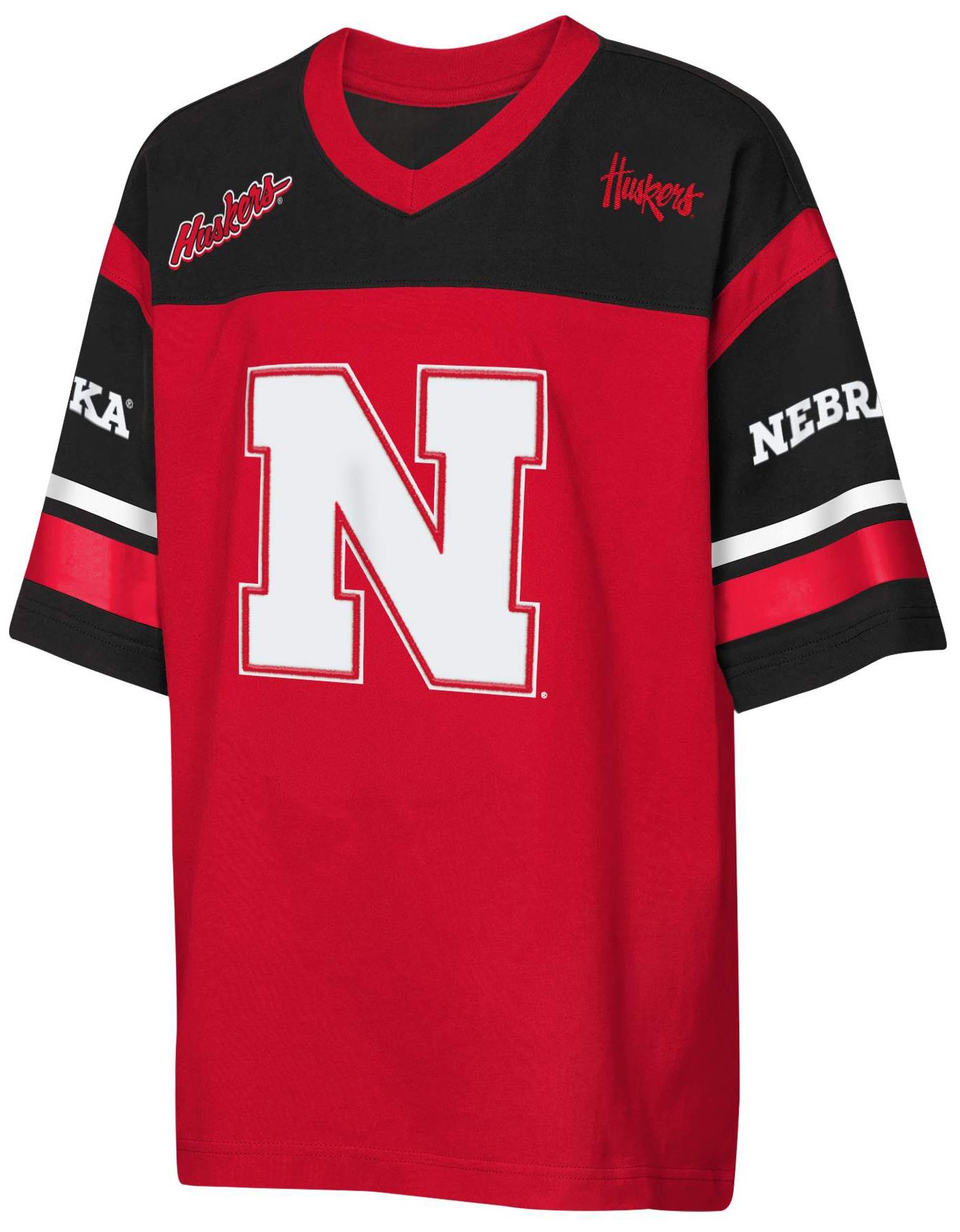 NCAA Little Kids' Nebraska Cornhuskers Red Chop Block Jersey